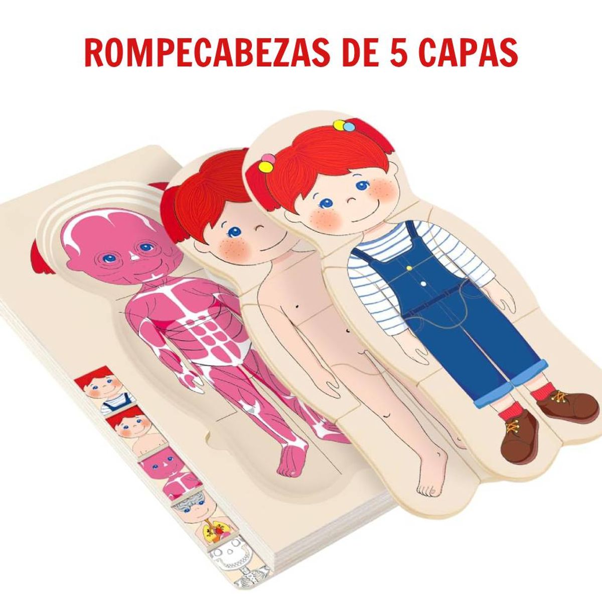 GENERICO - Rompecabezas Educativo del Cuerpo Humano Niña
