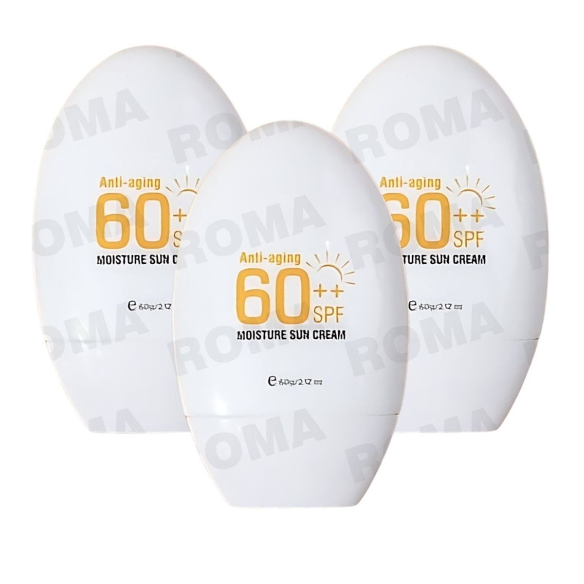 GENERICO - PACK 3 BLOQUEADOR SOLAR ANTIEDAD 60SPF 60G DR RASHEL