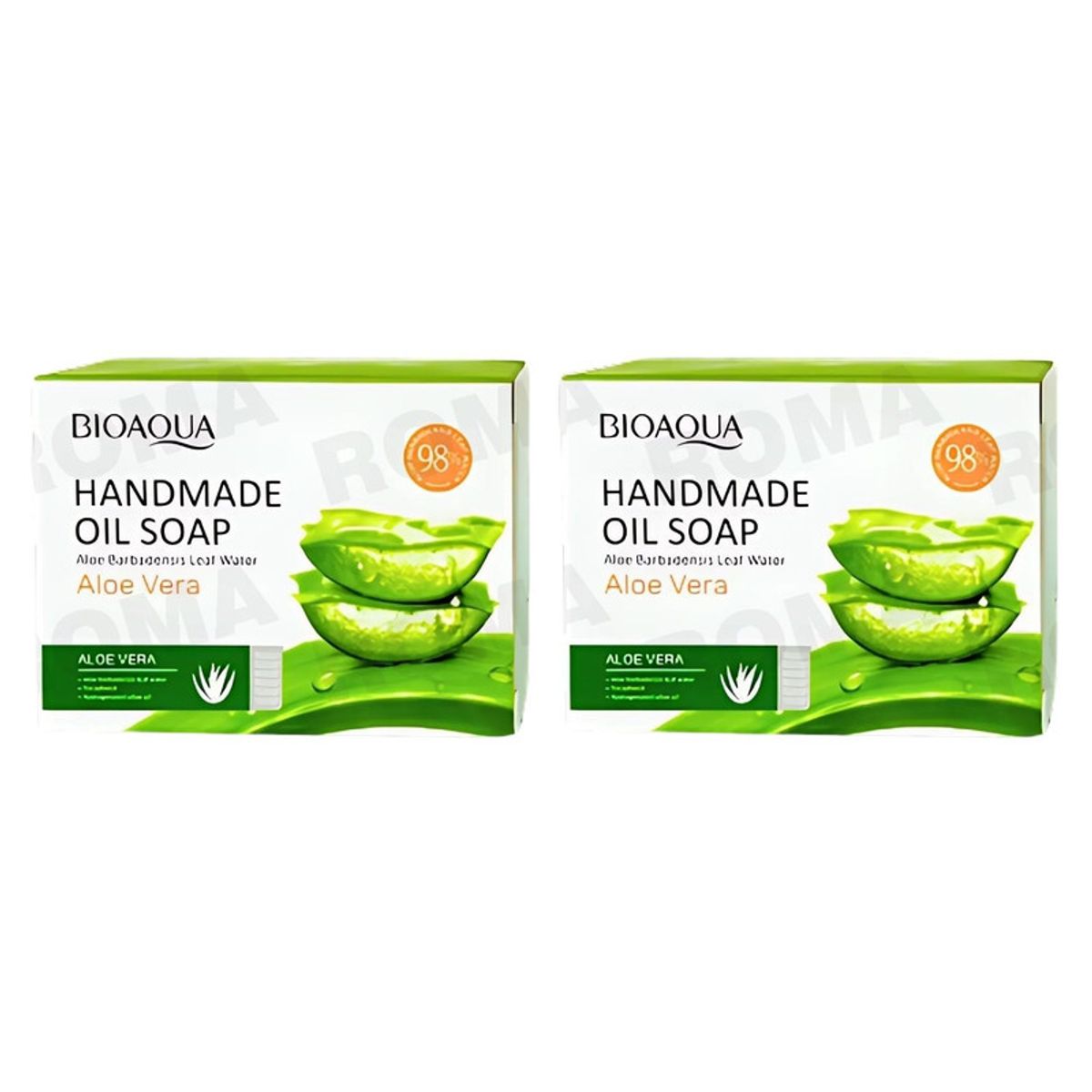 BIOAQUA - PACK 2 JABÓN EN BARRA DE ALOE VERA BIOAQUA 100G