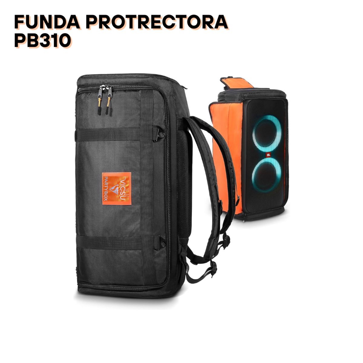 GENERICO - Mochila protectora para los parlantes JBL PartyBox 310