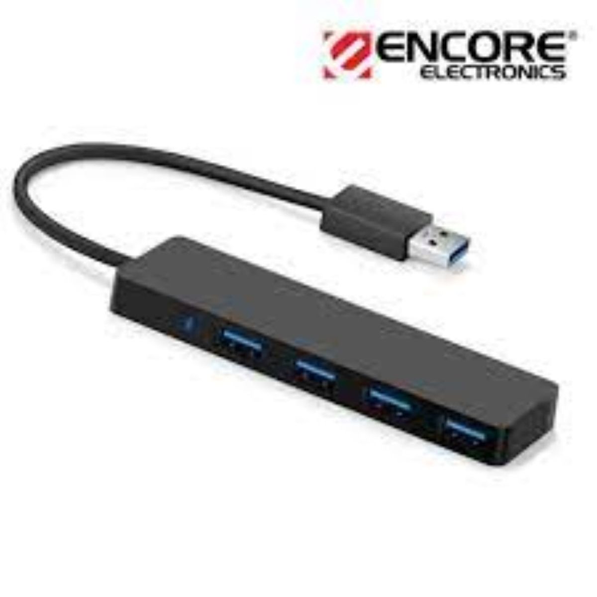 ENCORE ELECTRONICS - Hub USB 3.0 Encore EN-U3H430 4 Puertos Negro