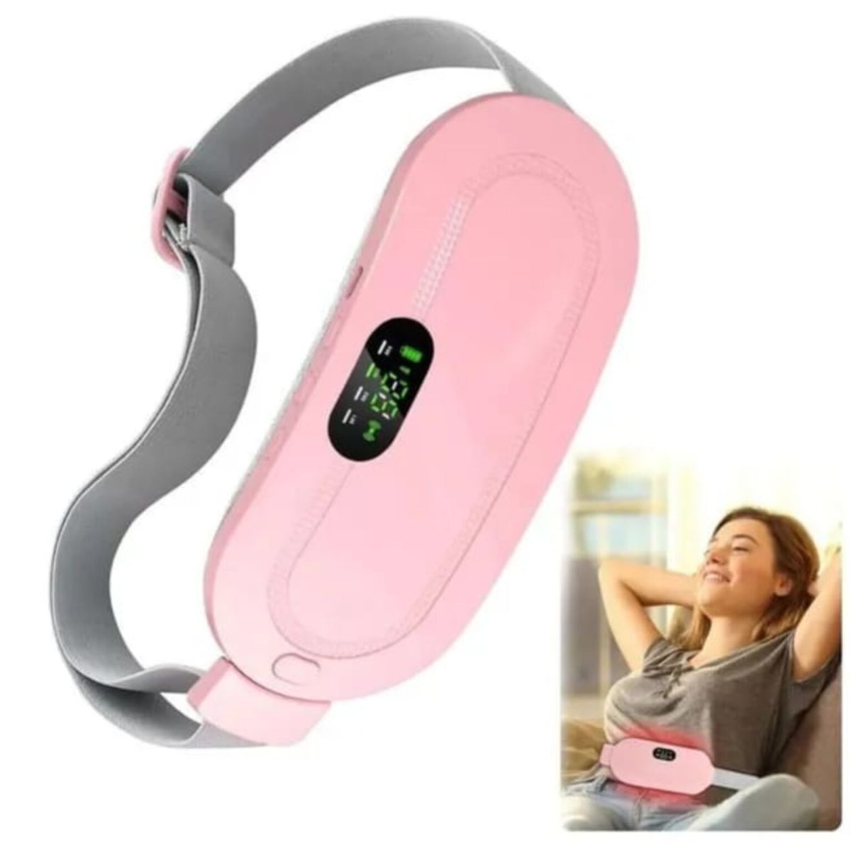 OEM - Cinturón masajeador  térmico Alivia Cólicos Menstruales