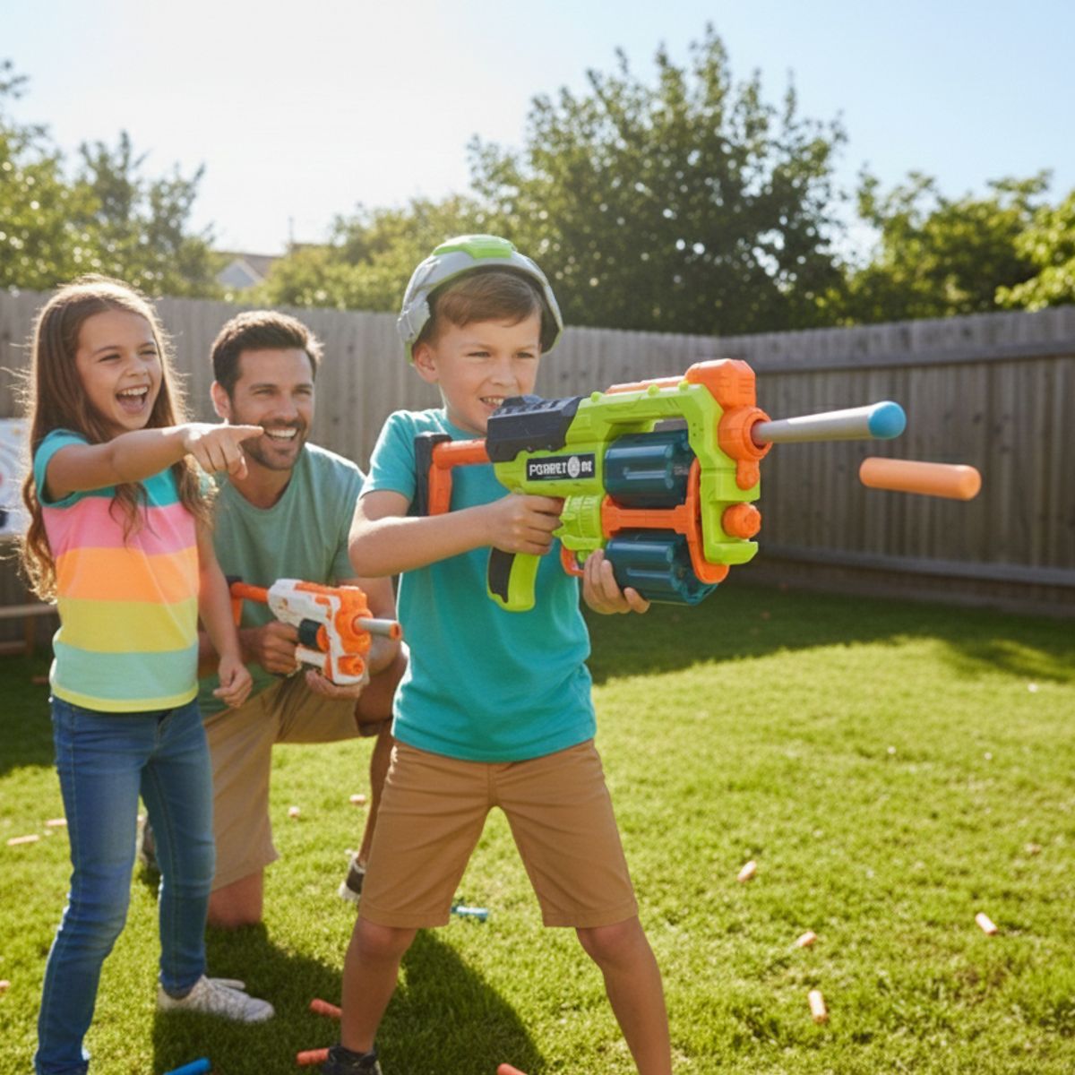 GENERICO - Juguete de Pistola Lanzadardos Verde
