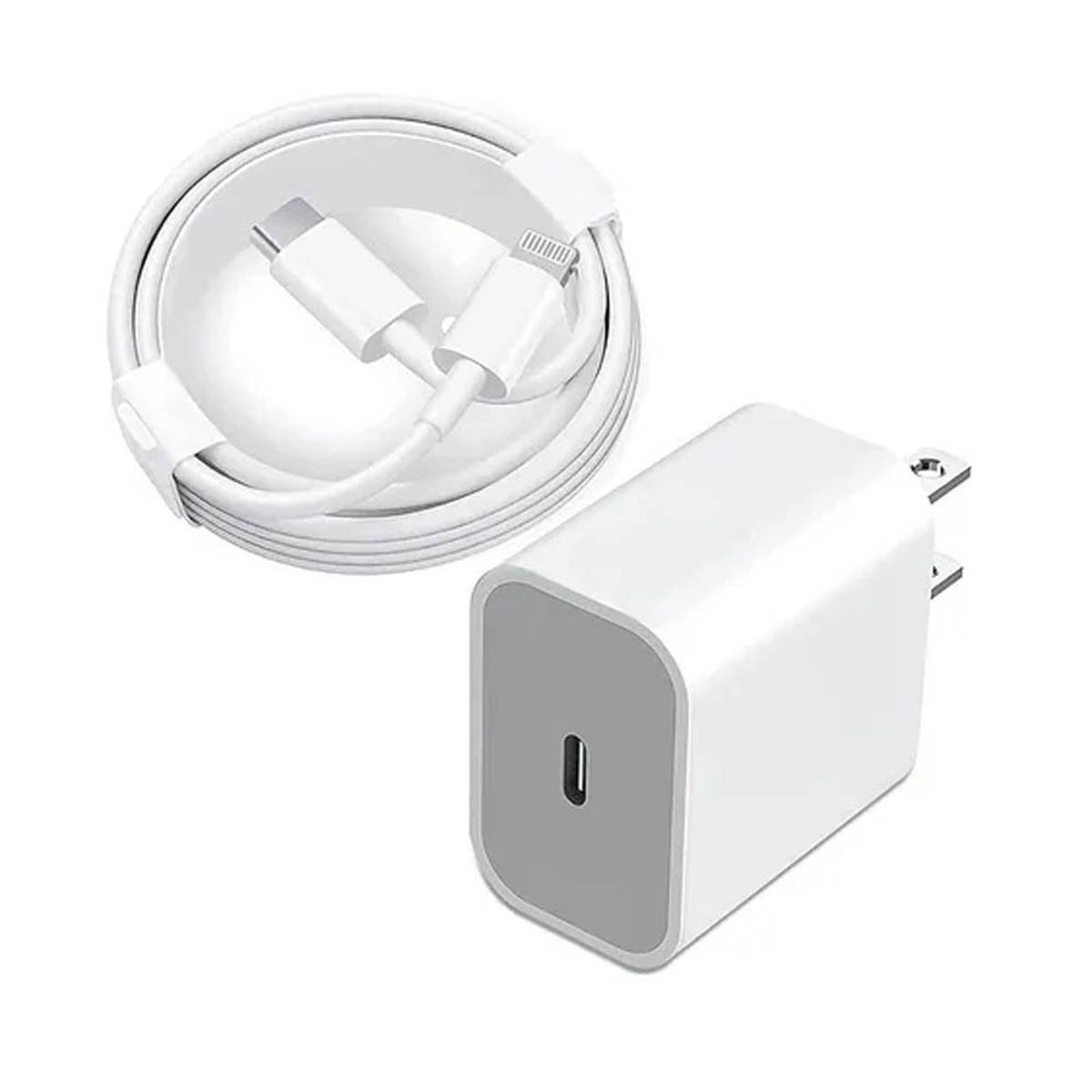 OEM - Combo Adaptador 20W y Cable Tipo C a Lightning para iPhone