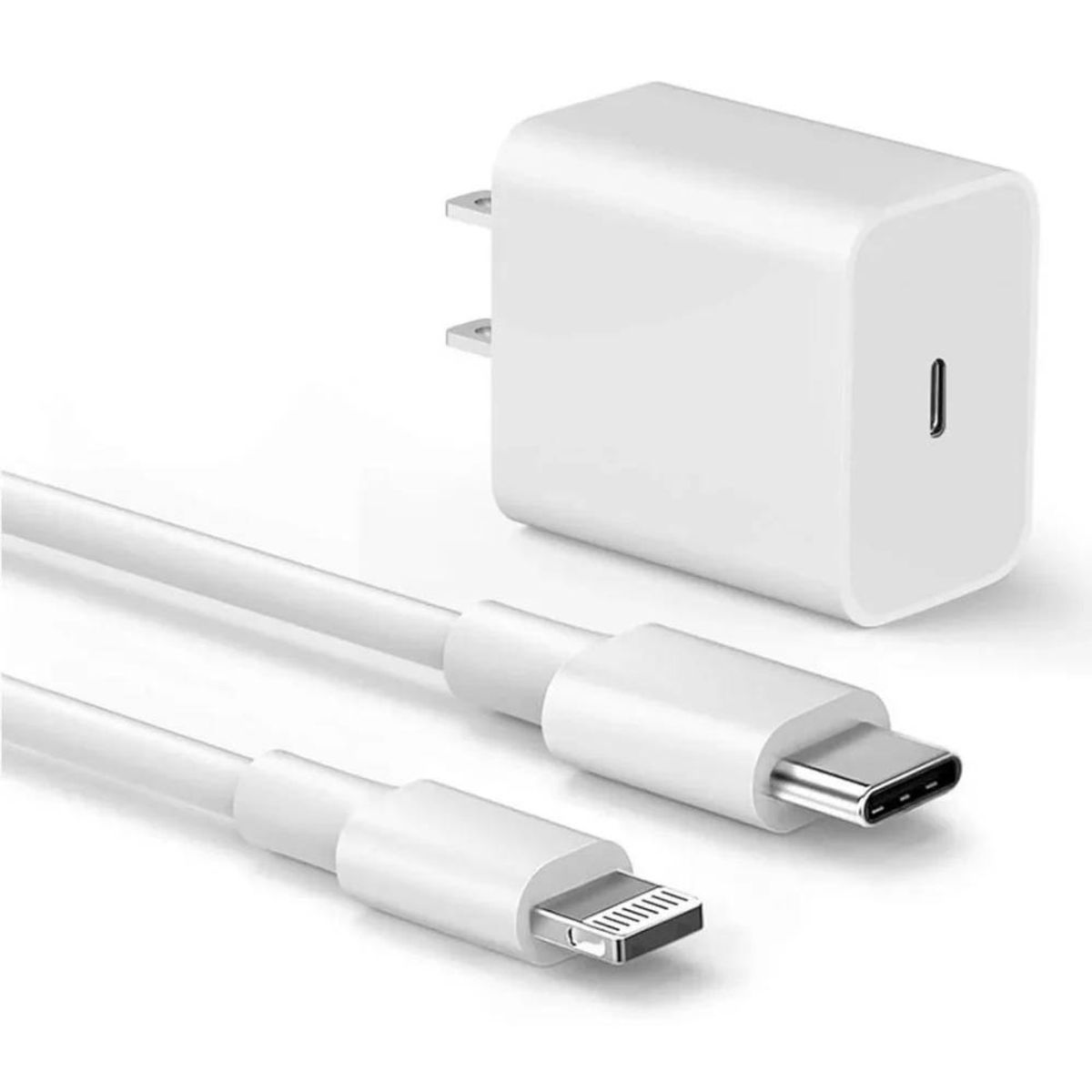 OEM - Combo Adaptador 20W y Cable Tipo C a Lightning para iPhone