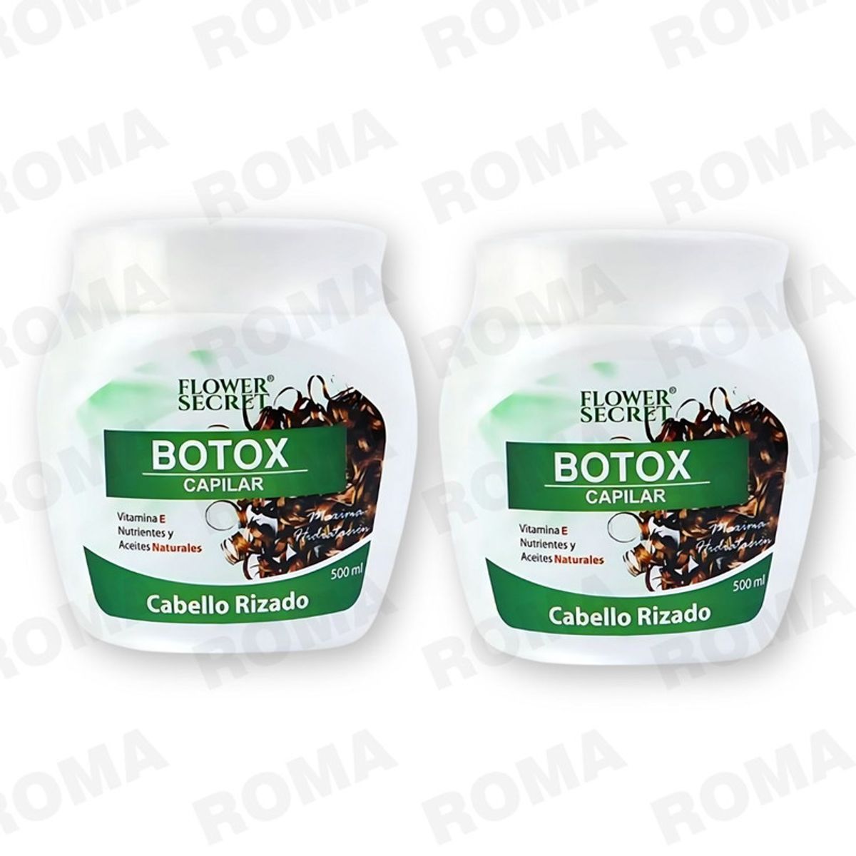 BIOAQUA - PACK 2 BOTOX CAPILAR CABELLO RIZADO FLOWER SECRET 1000ML