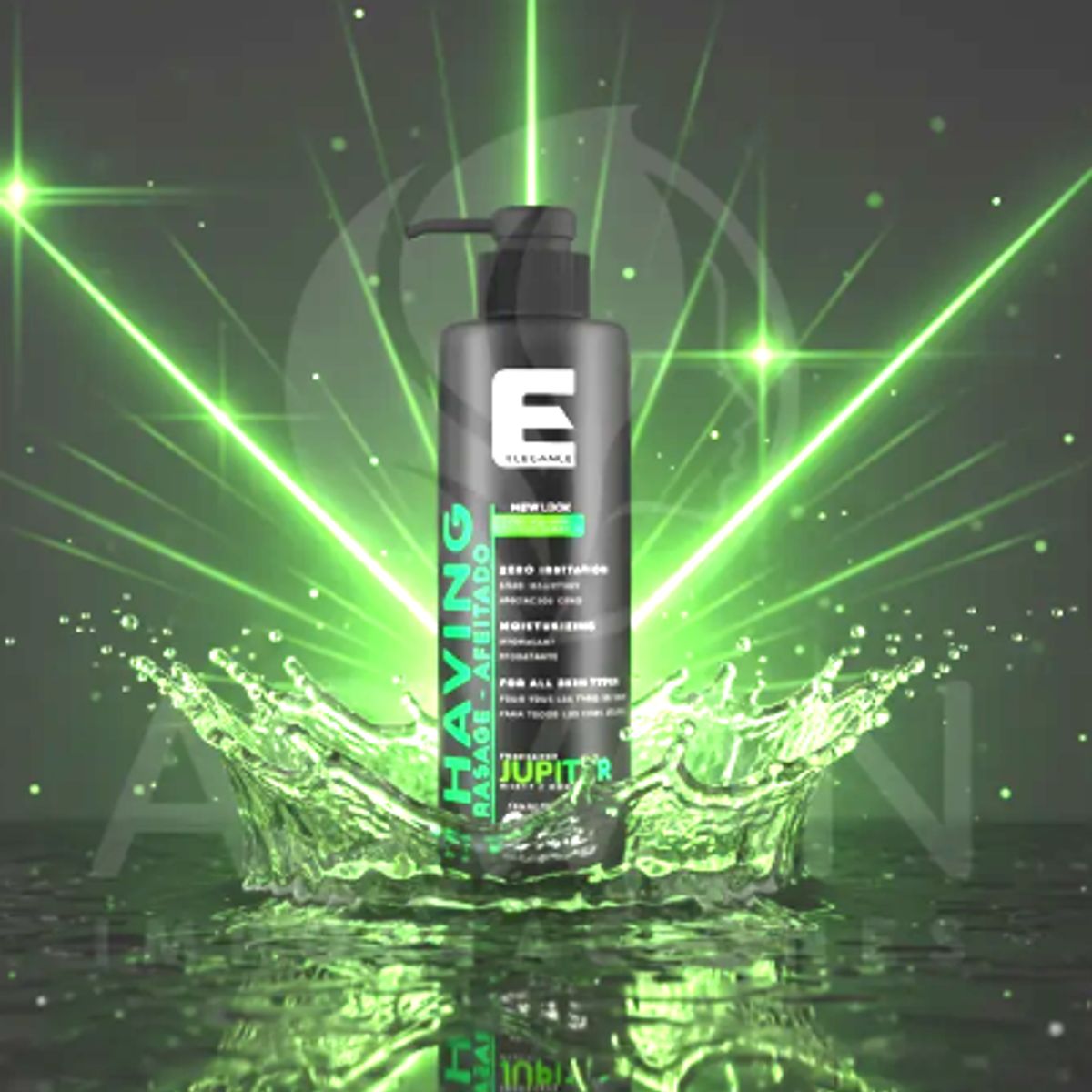 ELEGANCE - Pack x2 Gel de Afeitar Jupiter MintyCool 500 ml - ELEGANCE