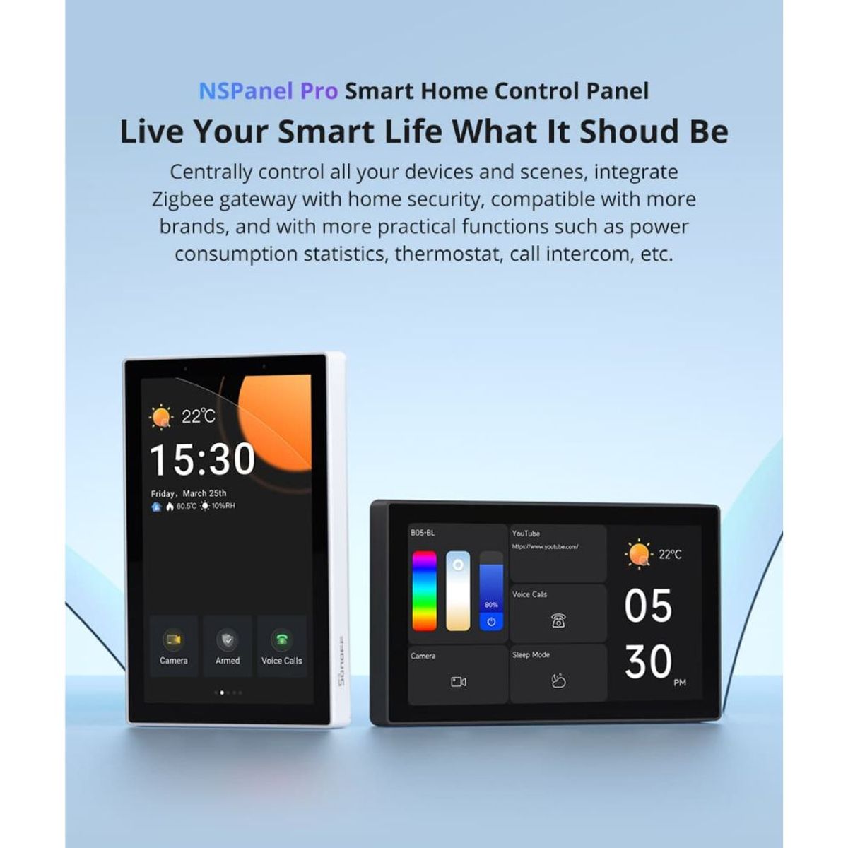 SONOFF - Panel De Control Inteligente Sonoff Nspanel Pro Blanco Wifi Alexa