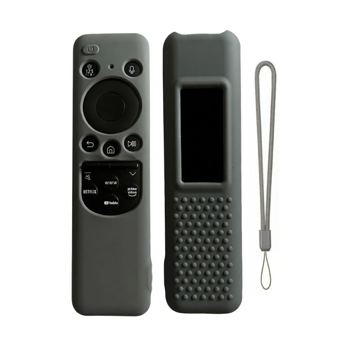 CASE - Funda protector para Control Samsung solar 2025 Plomo