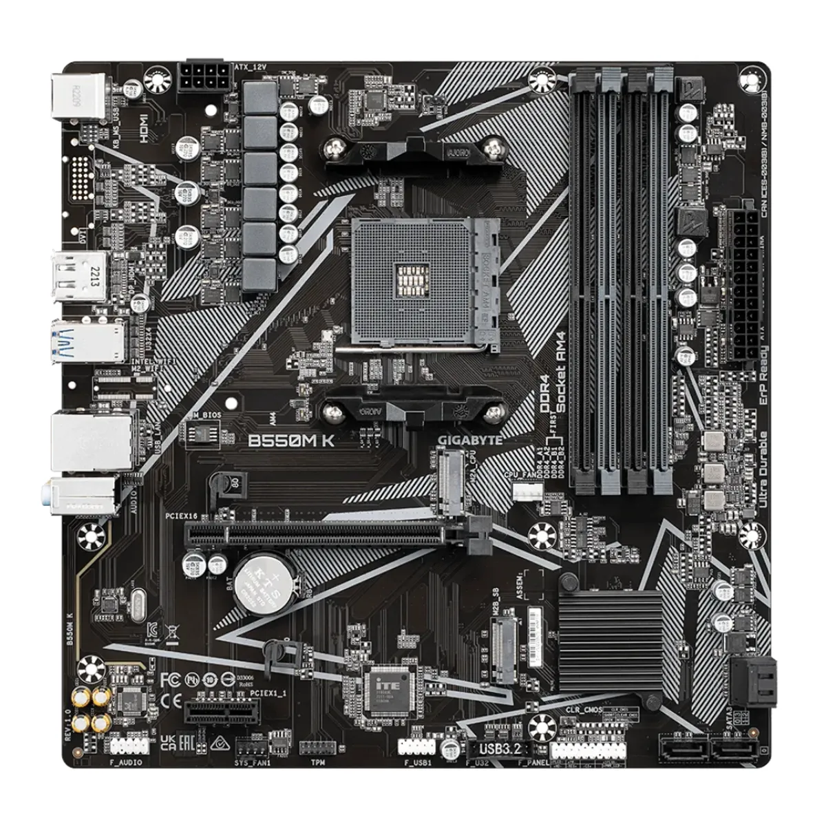 GIGABYTE - PLACA MADRE GIGABYTE B550 K  AMD AM4 DDR4 X4