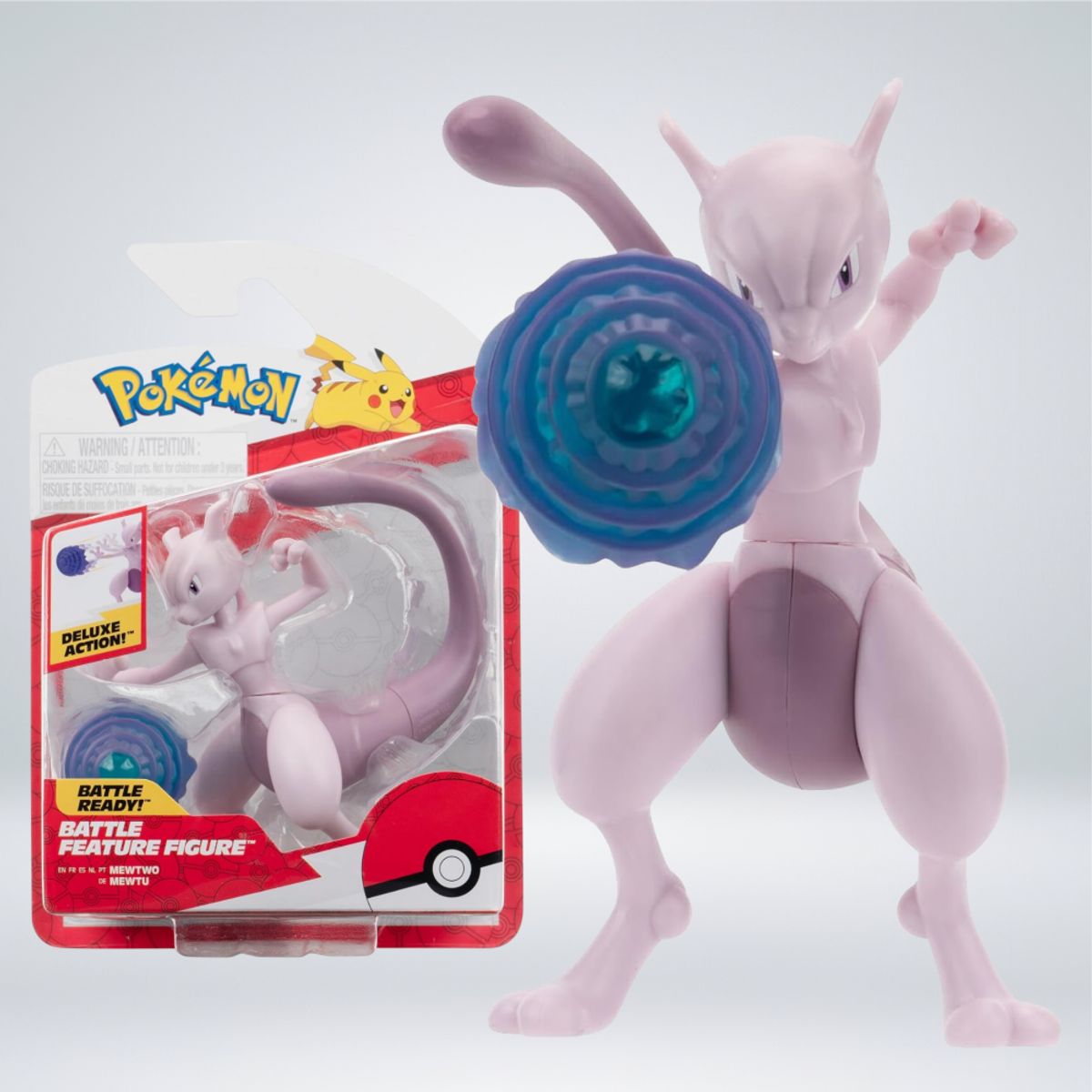 JAZWARES - FIGURA POKEMON BATTLE - MEWTWO