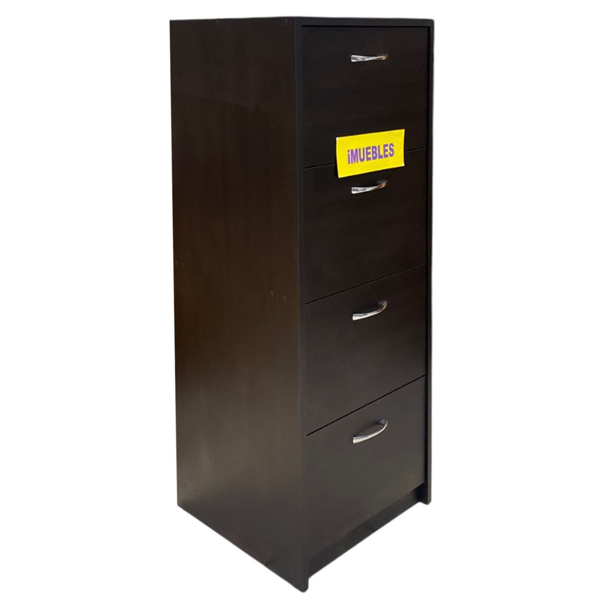 TEMEL - Archivador Oficina, Cajonera 04 Para Folder Colgante Llave Wengue