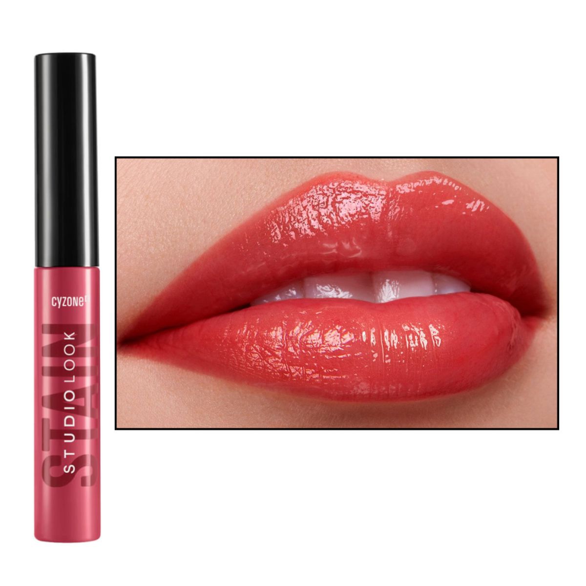 CYZONE - BRILLO LABIAL TINTA HIDRATANTE GLOWY STAIN studio look cyzone CARAMEL LATTE