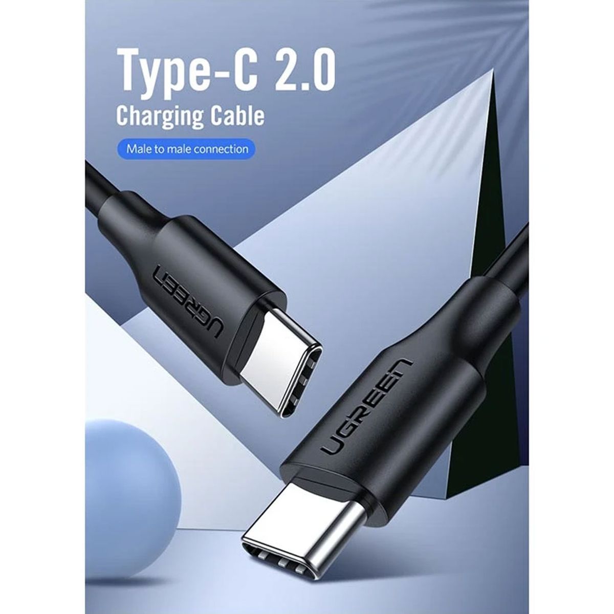 UGREEN - Cable Ugreen USB 20 Type-C a Type-C 15M 60W Negro US286 50998