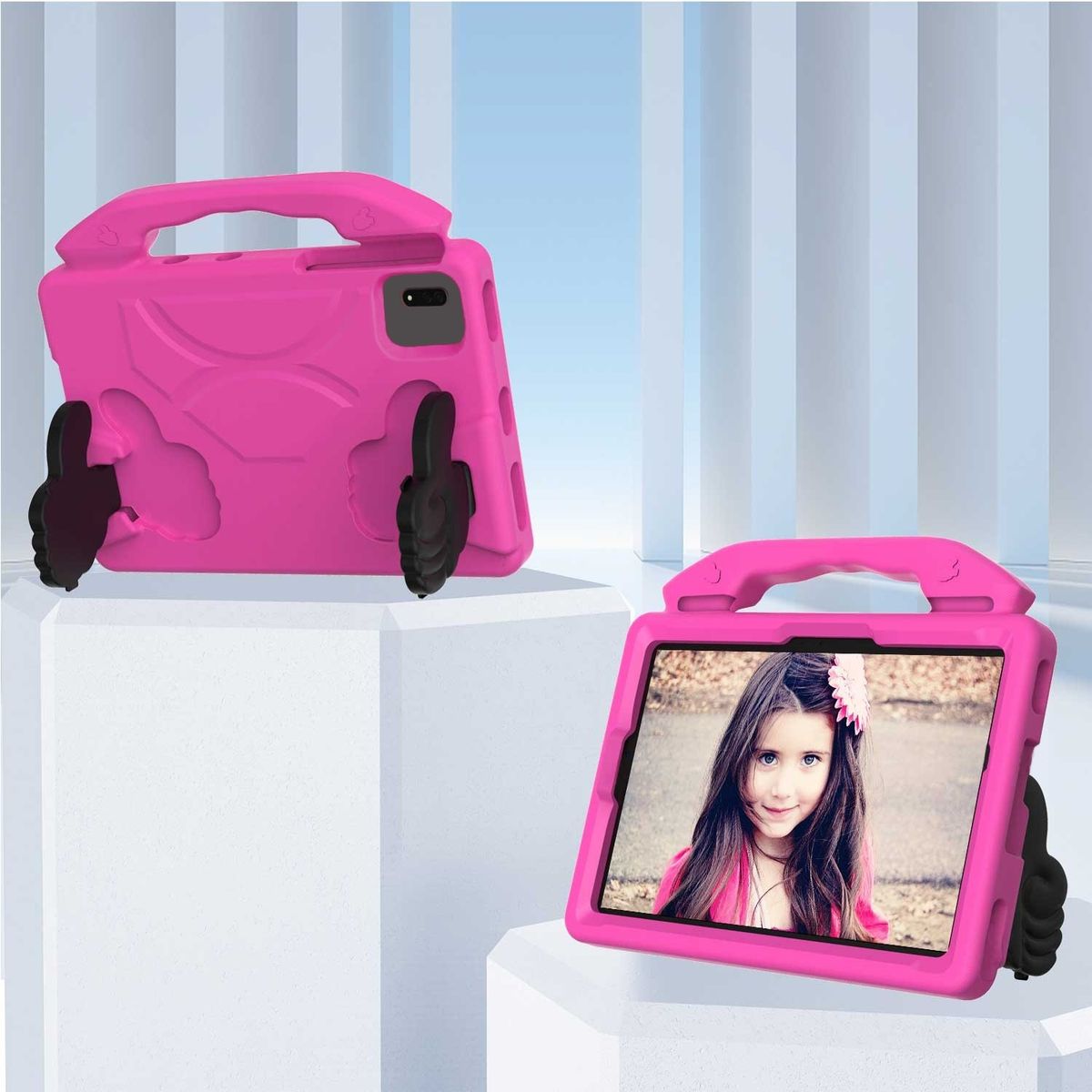 GENERICO - Funda Protector Goma Eva Antigolpe Para Huawei MatePad SE 11" 2024 - FUCSIA