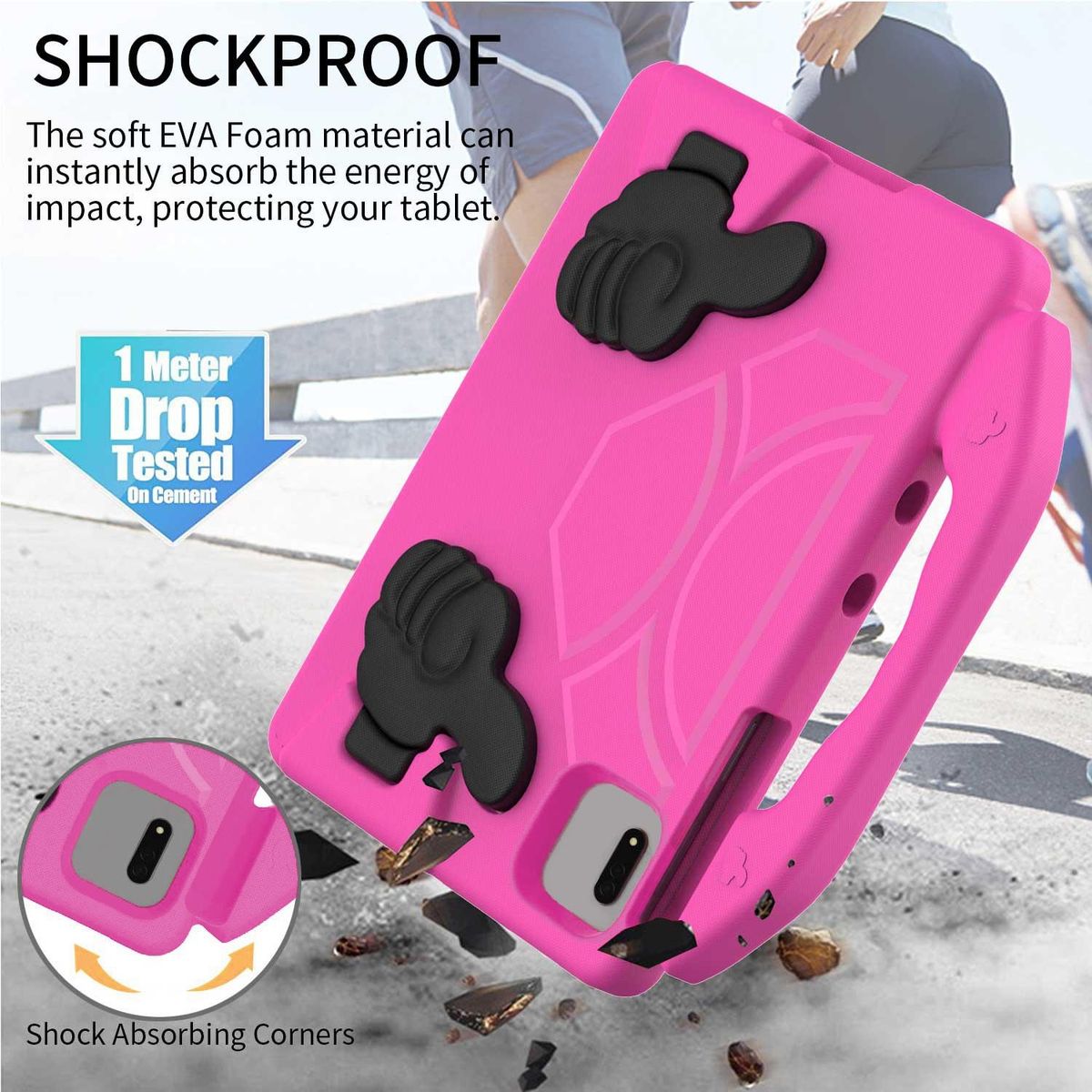 GENERICO - Funda Protector Goma Eva Antigolpe Para Huawei MatePad SE 11" 2024 - FUCSIA