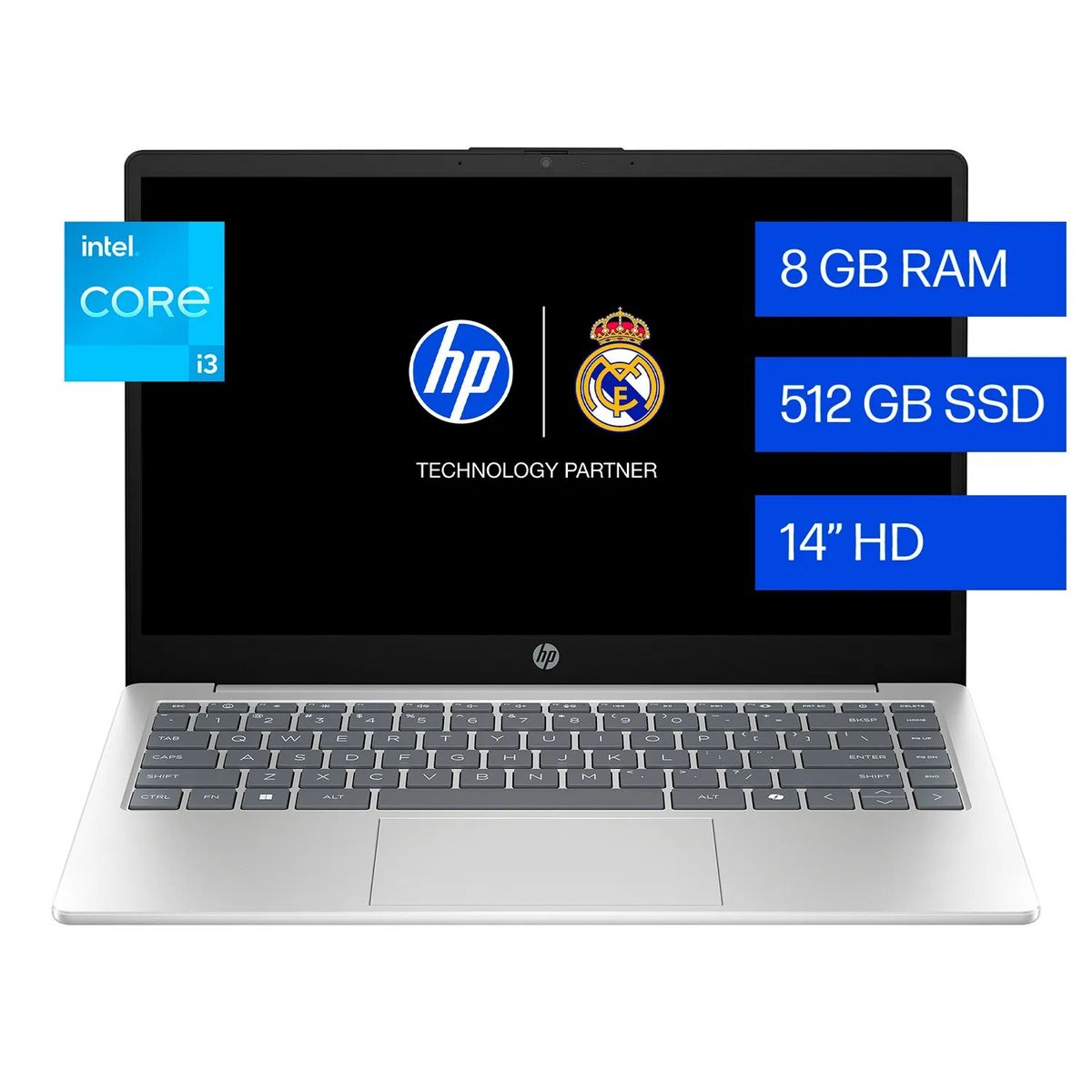 HP - Laptop HP 14-EP0132LA 14” Intel I3-N305 8GB 512GB SSD Windows 11 Español Silver