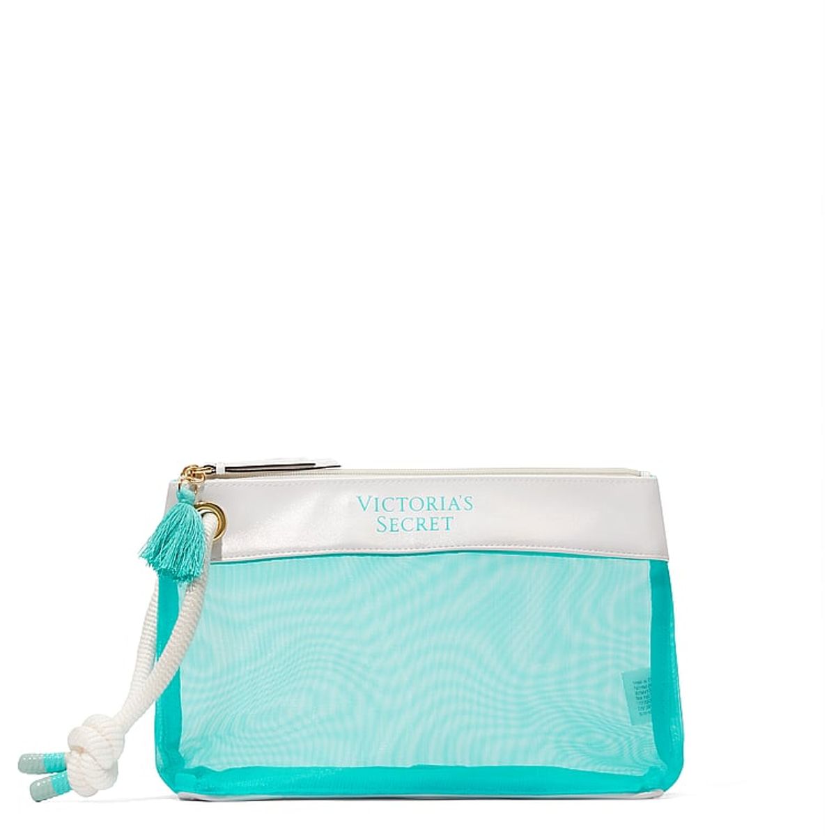 VICTORIA'S SECRET - Neceser Victorias Secret con Cremallera Superior Color Aquamarina