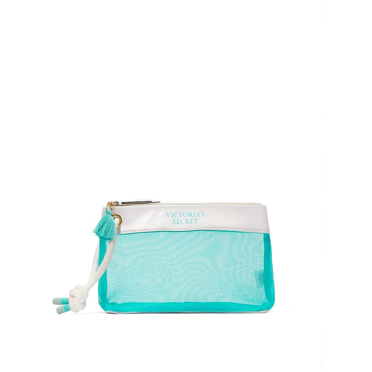 VICTORIA'S SECRET - Neceser Victorias Secret con Cremallera Superior Color Aquamarina