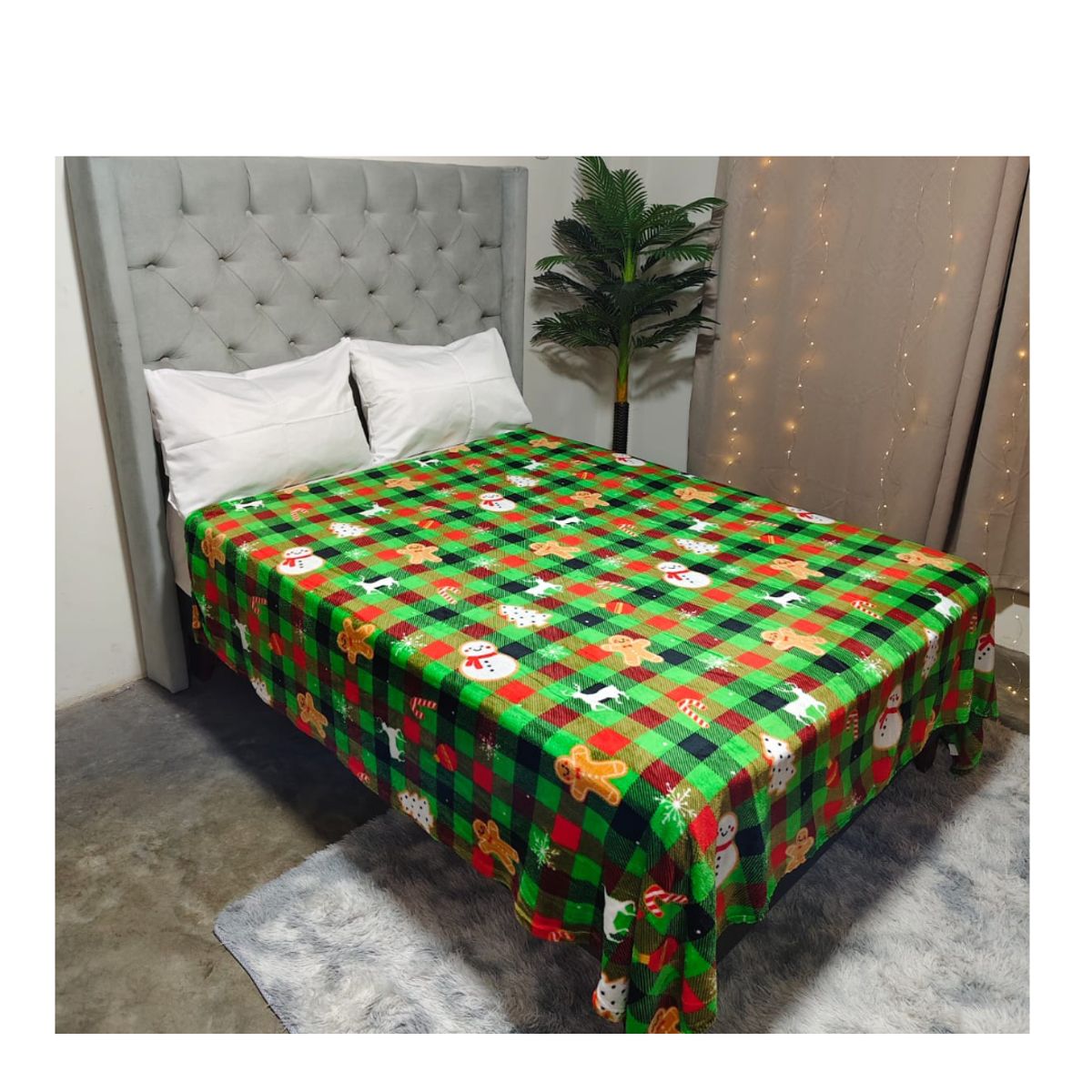 CUTE - MANTA CON DISEÑO NAVIDENO