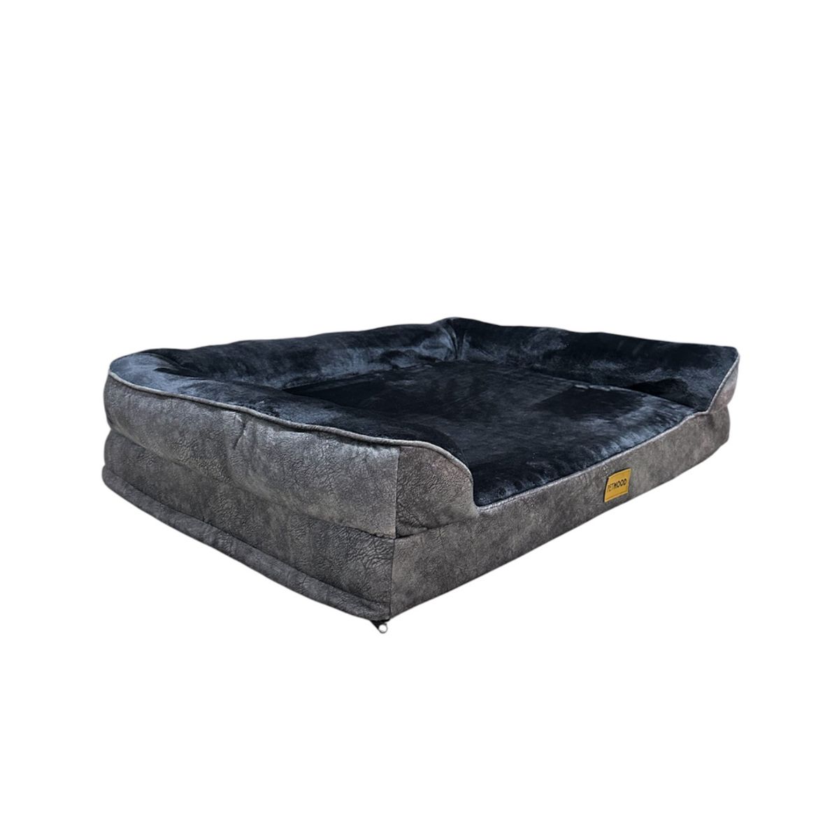 PET MOOD - Cama Para Mascotas Ortopédica Con Funda Extraíble Talla L Color Plomo