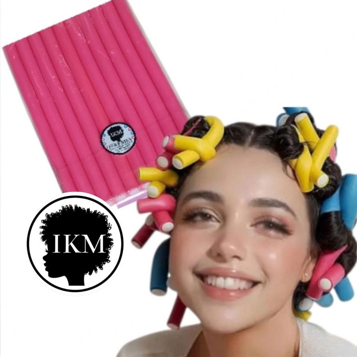 GENERICO - Tubos Flexi Rods Ruleros Flexibles para rizos en cabello natural y extensiones  en Rosado