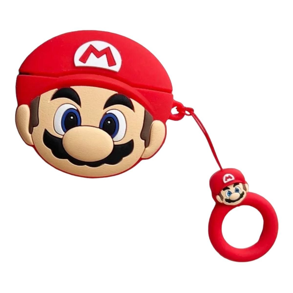 GENERICO - Funda Protectora Super Mario para AirPods 2da gen  Silicona + Llavero