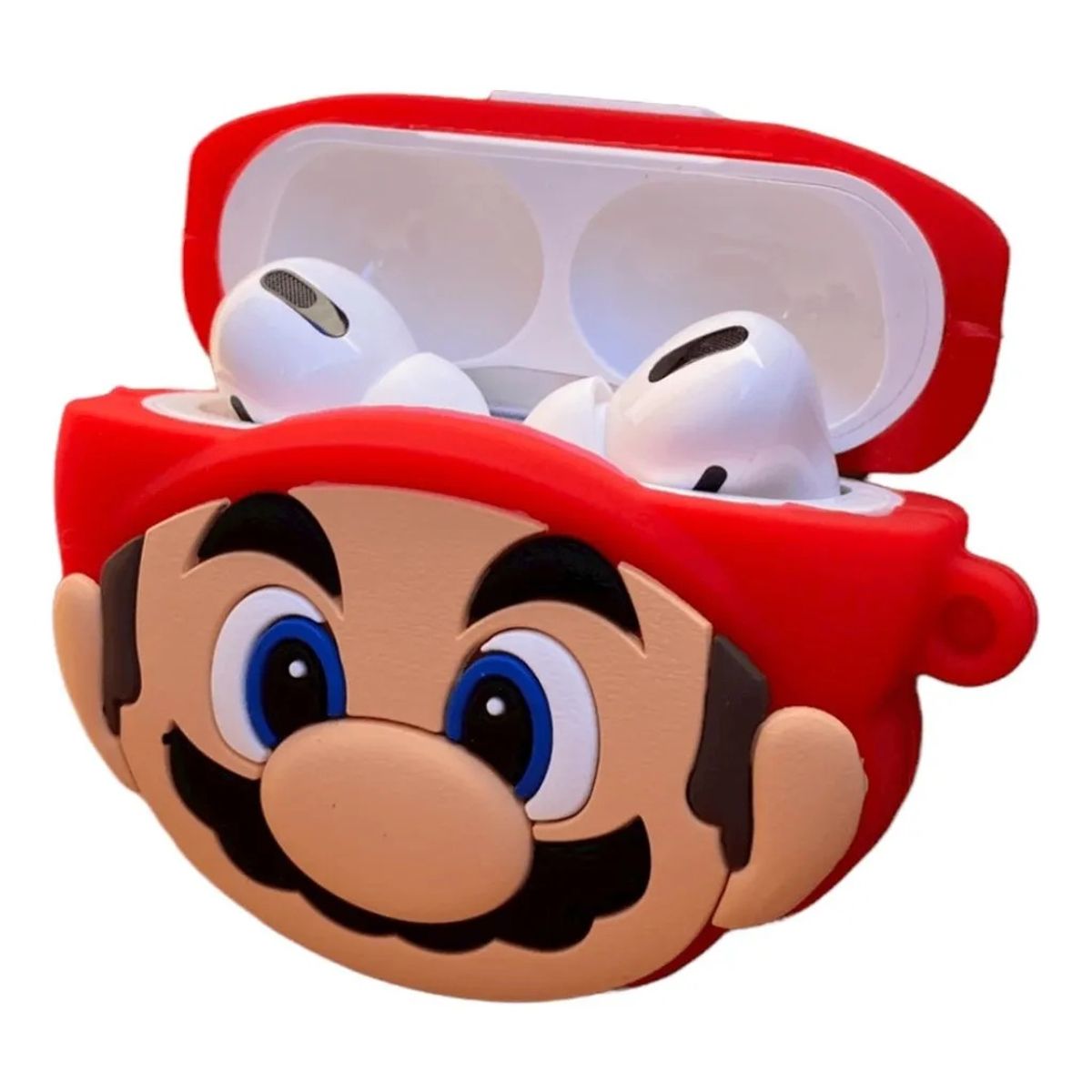 GENERICO - Funda Protectora Super Mario para AirPods 2da gen  Silicona + Llavero
