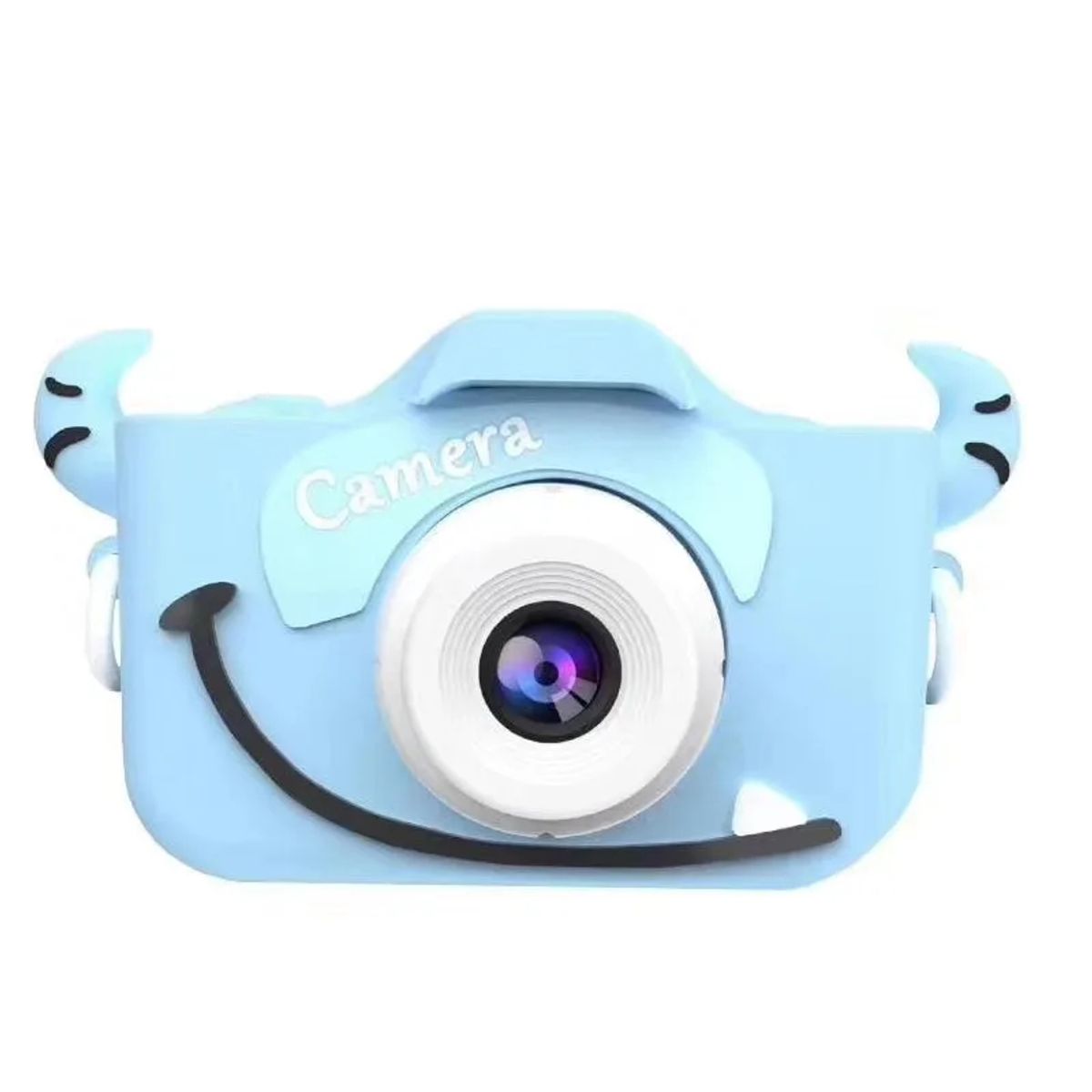 OEM - Cámara Digital Para Niños Foto y Video X5S Mini Doble Lente Color Celeste-Sonrisa