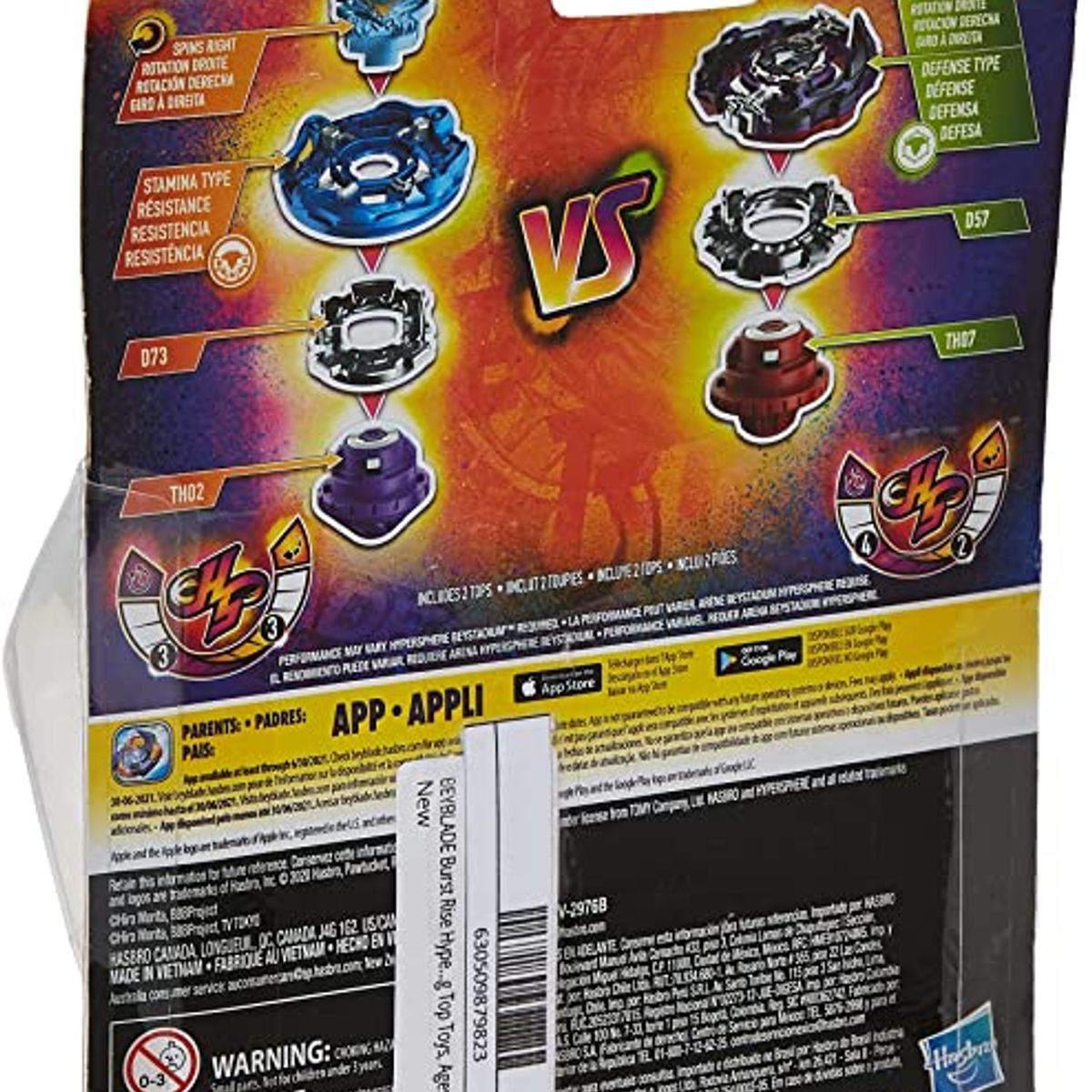 TAKARA TOMY - BEYBLADE BURST RISE GARGOYLE G5 Y COSMIC KRAKEN K5