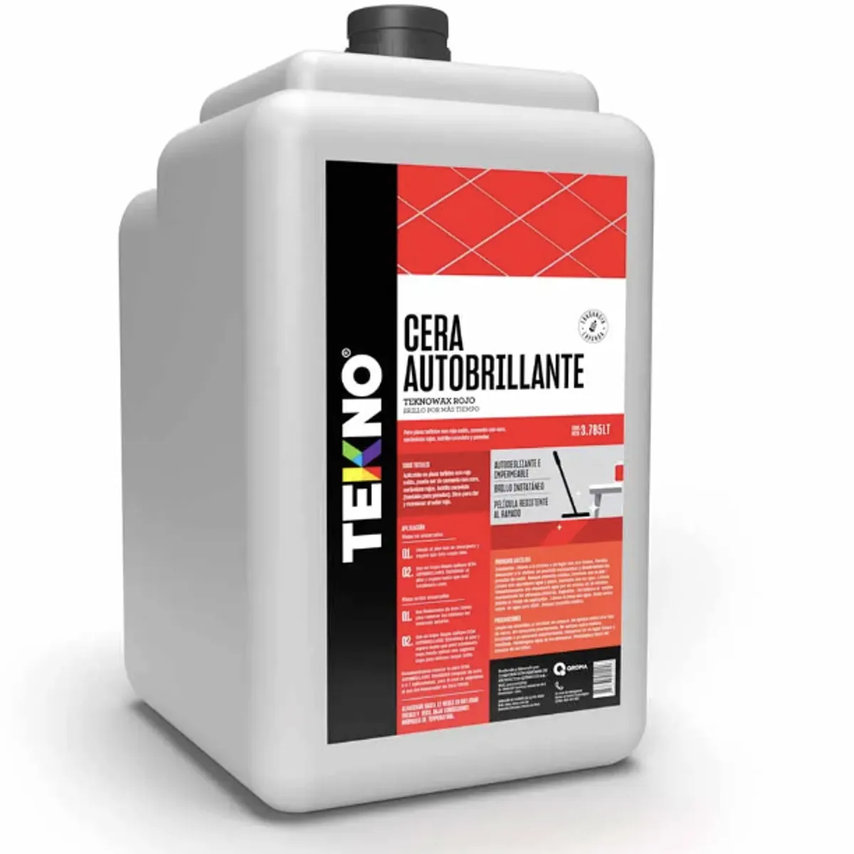 GENERICO - CERA TEKNO GALON 4LT AUTOBRILLANTE ROJO