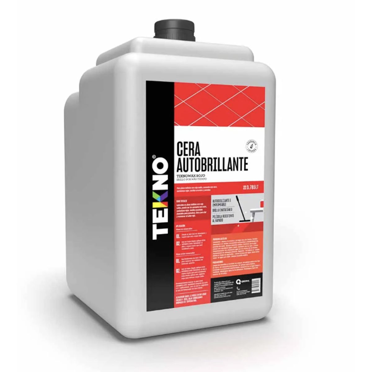 GENERICO - CERA TEKNO GALON 4LT AUTOBRILLANTE ROJO