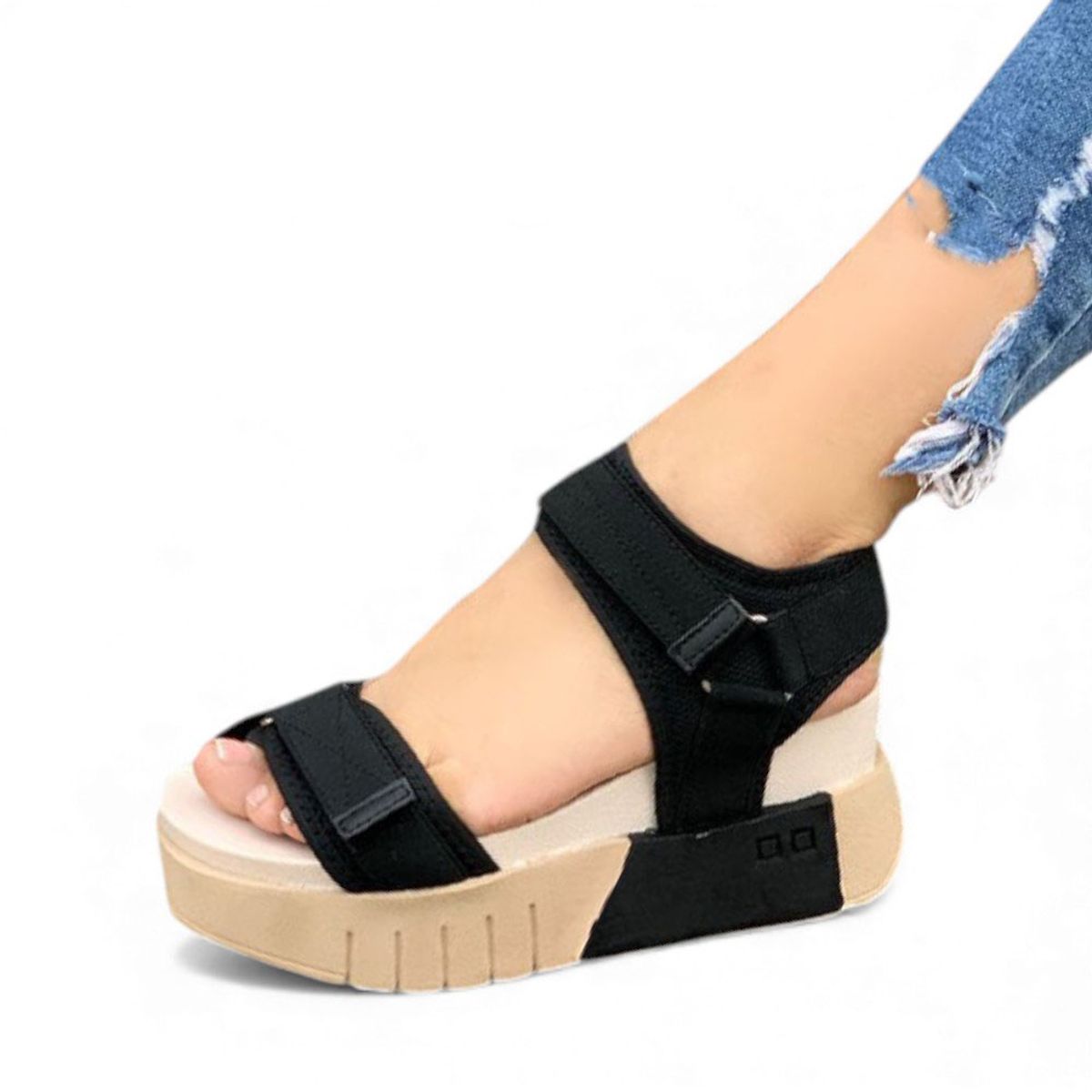 GENERICO - Sandalia Mujer 1431L-55 Dont Stop Color Negro