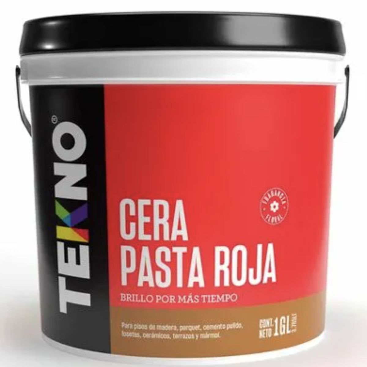 GENERICO - CERA TEKNO BALDE 4LT PASTA ROJO