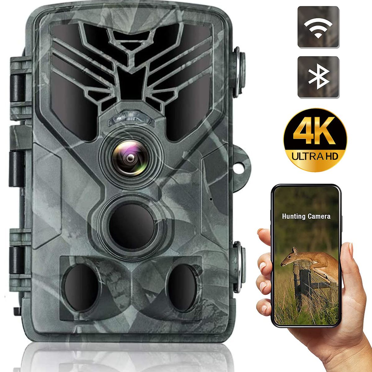 GENERICO - CAMARA TRAMPA WIFI 830 PRO - TRAIL CAMERA - 4K