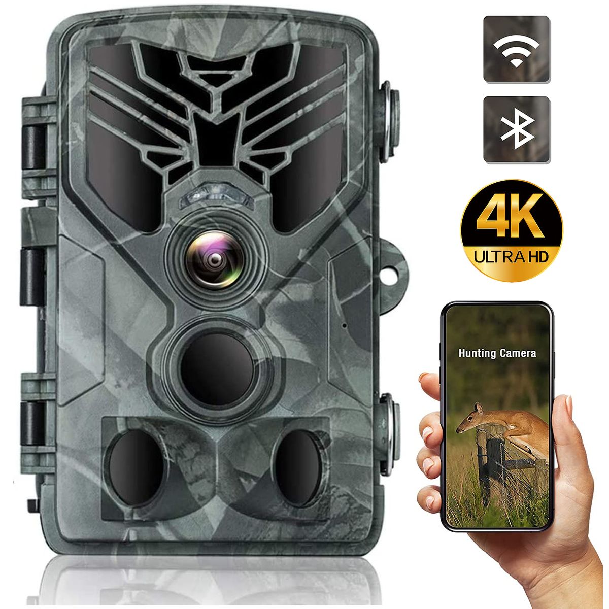 GENERICO - CAMARA TRAMPA WIFI 830 PRO - TRAIL CAMERA - 4K