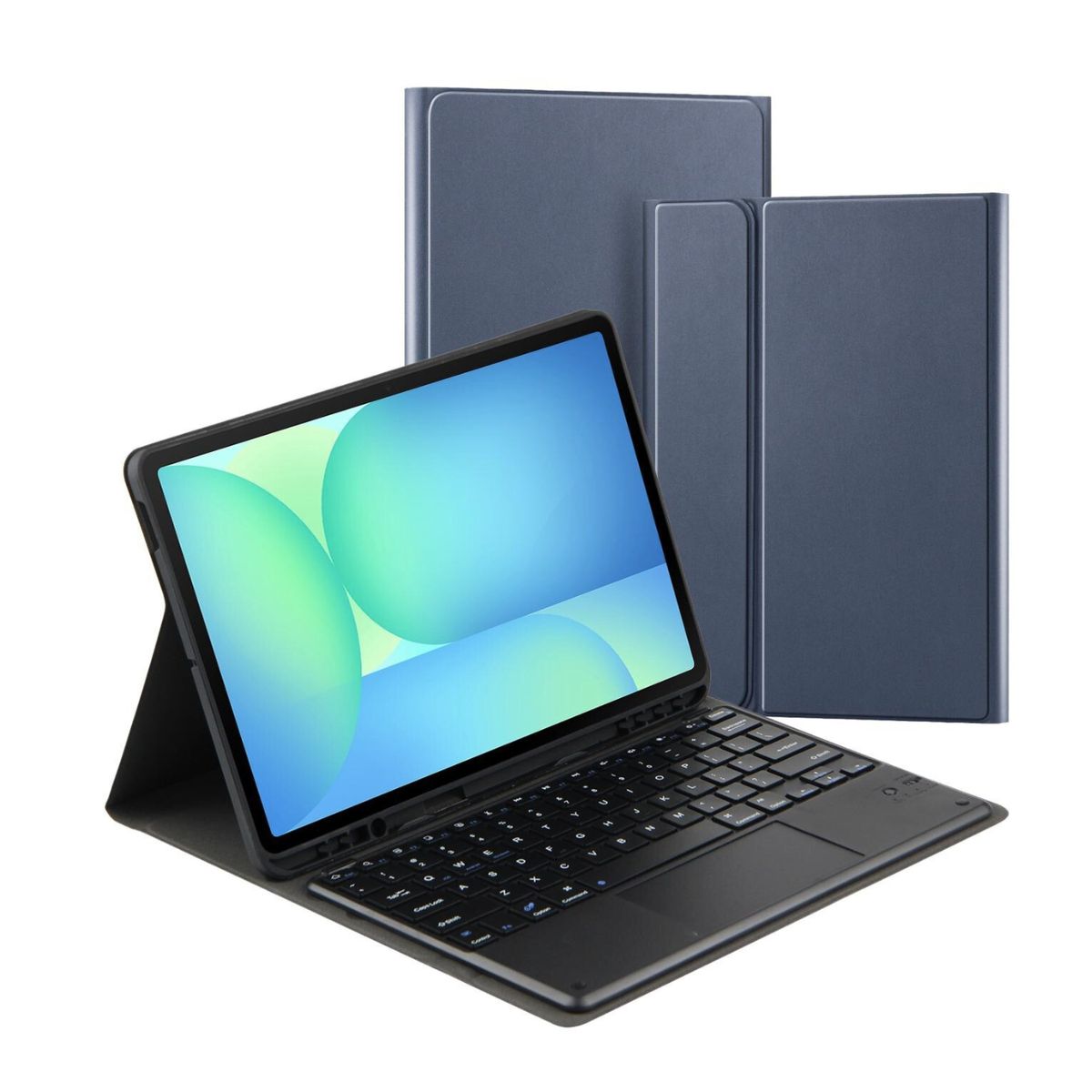 GENERICO - Funda Con Teclado Bluetooth Touchpad para Samsung S10 /  S10 FE 10.9 " - AZUL