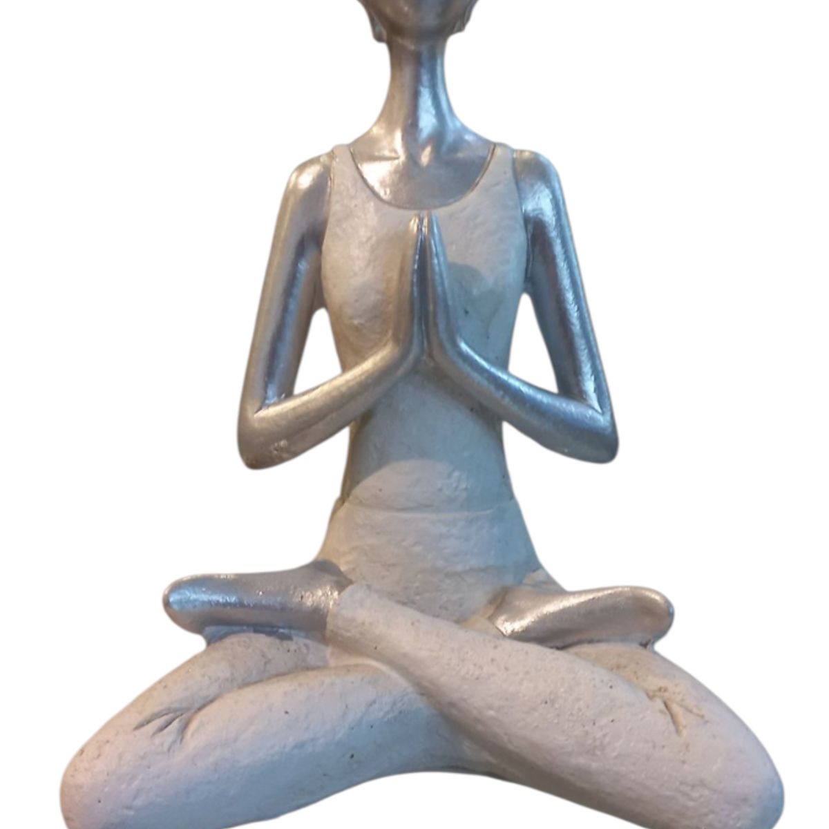 GENERICO - Adorno Decorativo Figura de Yoga Paz y Equilibrio - Adorno Elegante para Sala Regalo Ideal