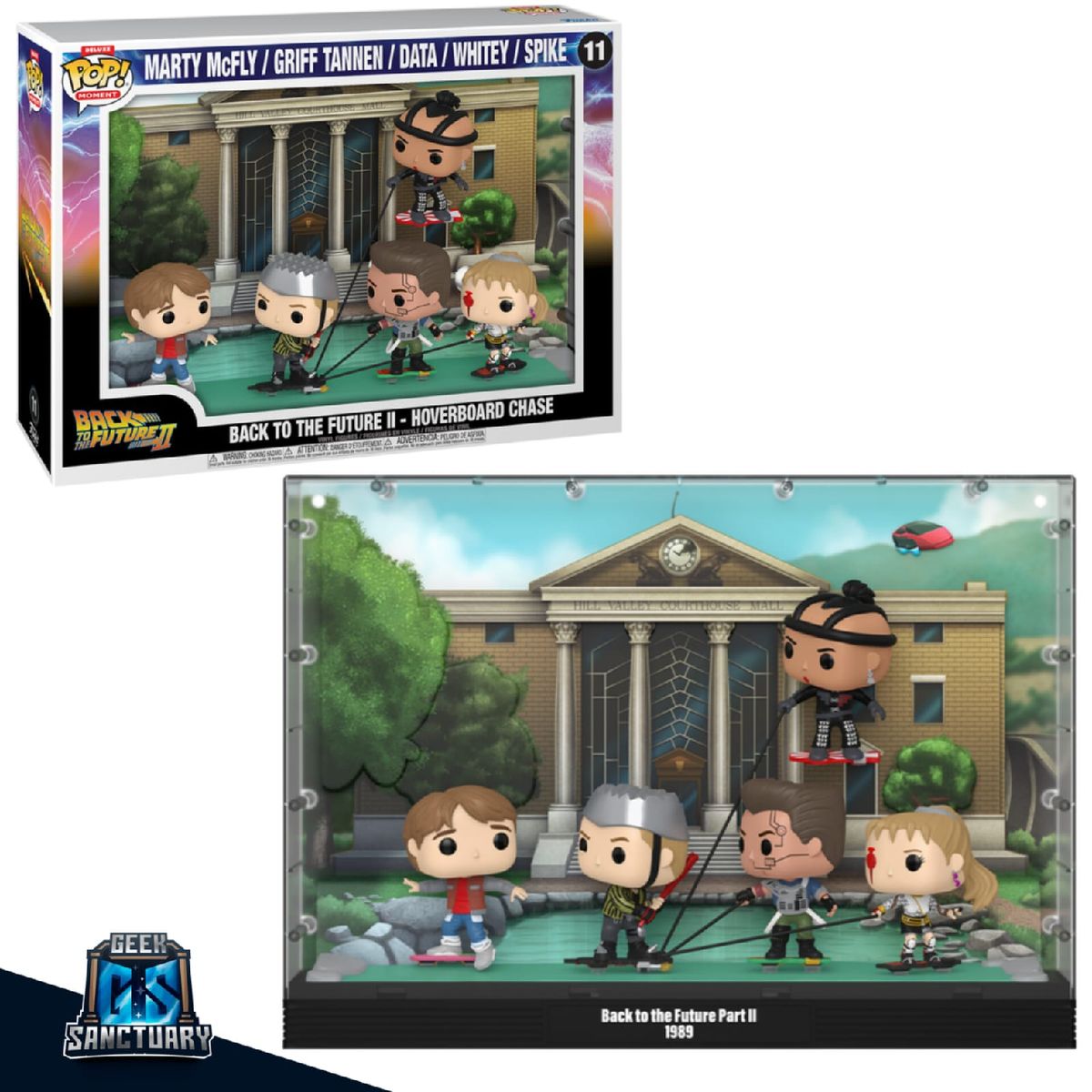 FUNKO - FUNKO POP DELUXE MOMENT BACK TO THE FUTURE VOLVER AL FUTURO II HOVERBOARD CHASE 11