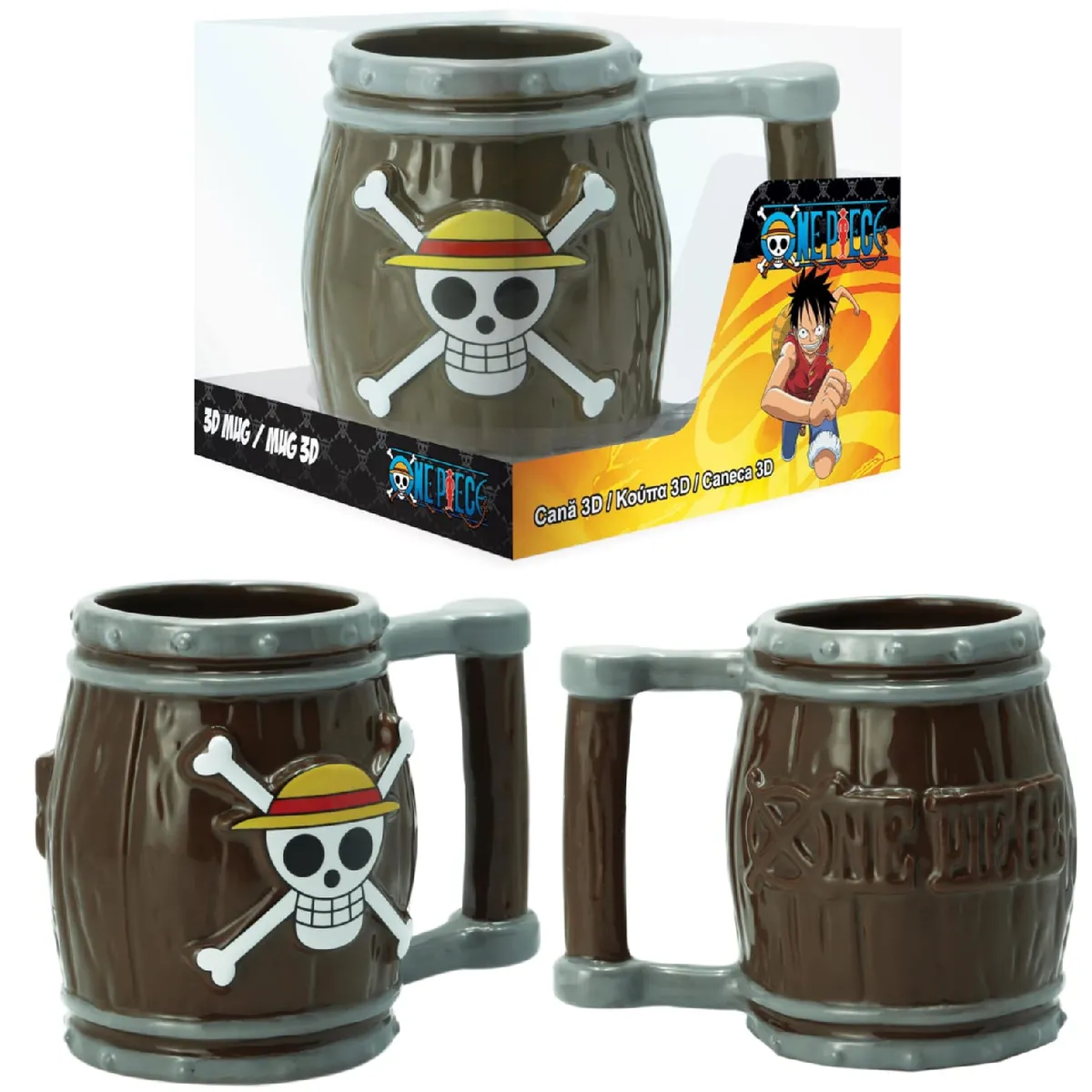 ABYSTYLE - TAZA ONE PIECE ORIGINAL LICENCIADA MARCA ABBY STYLE 3D MUG