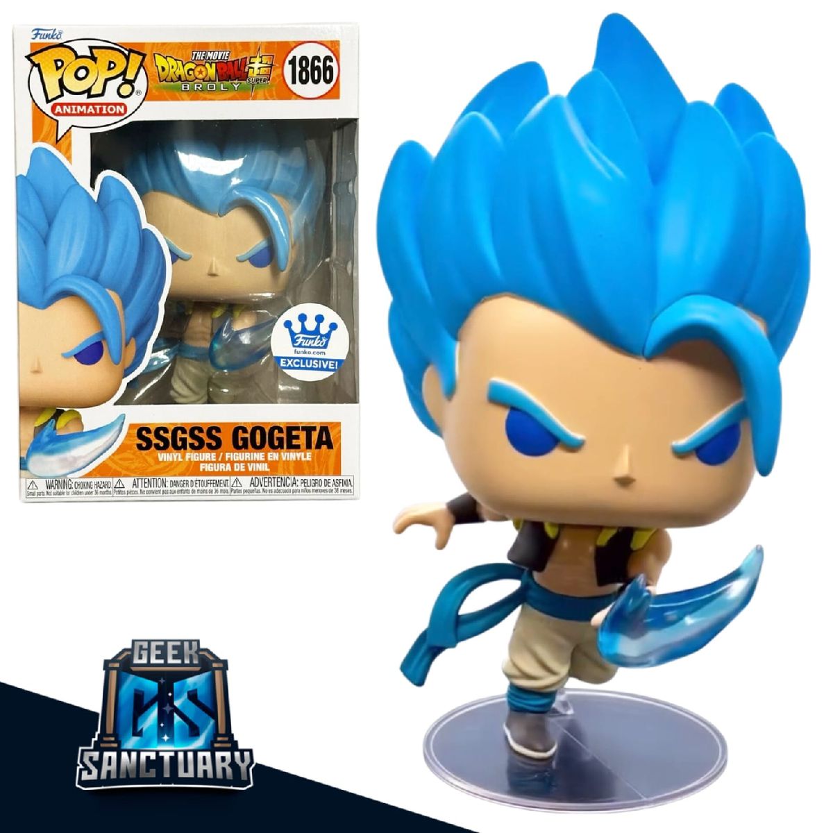 FUNKO - POP SSGSS GOGETA BLUE FUNKO SHOP EXCLUSIVE DRAGON BALL SUPER 1866