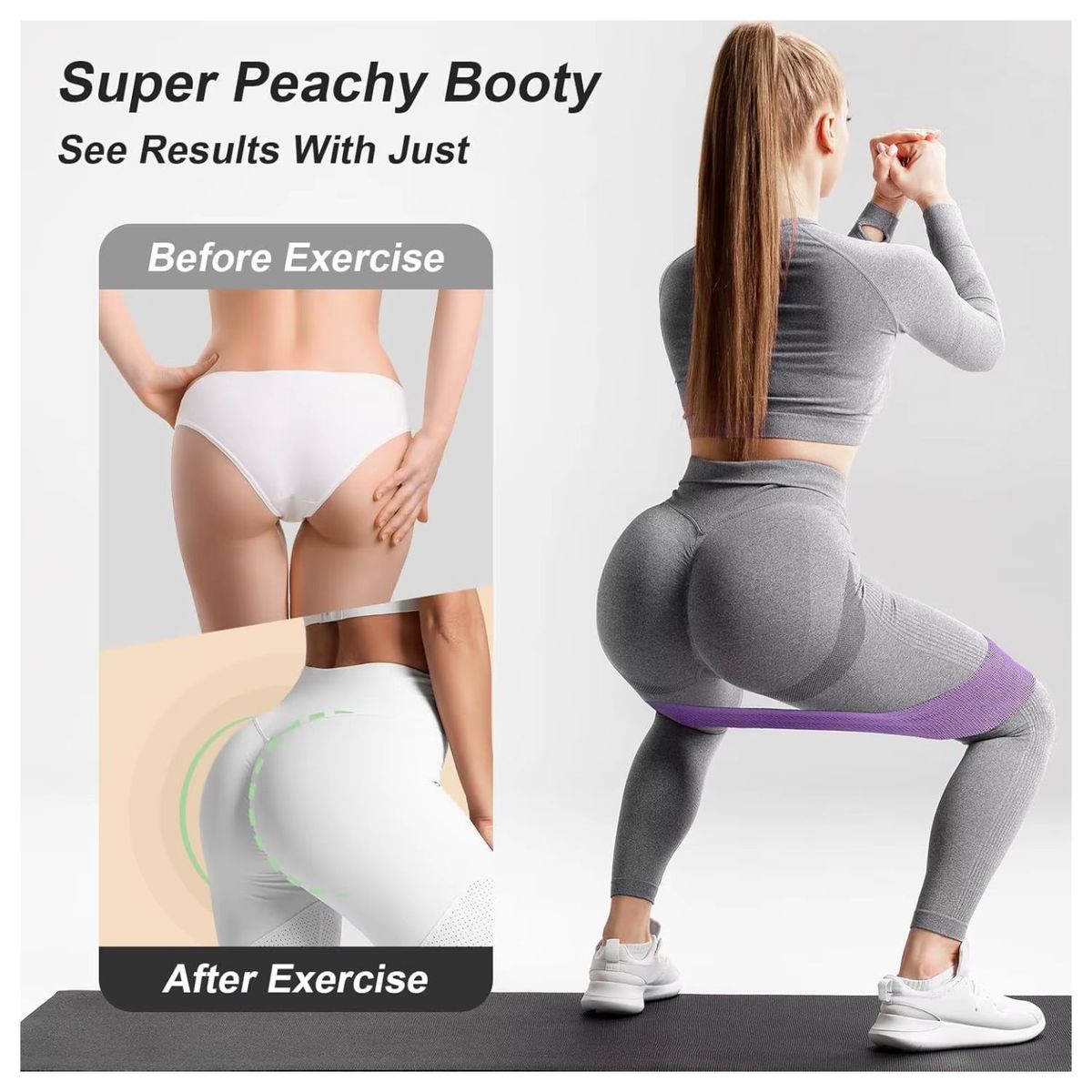 OEM - Bandas de Resistencia para hacer Ejercicios de Piernas y Gluteos
