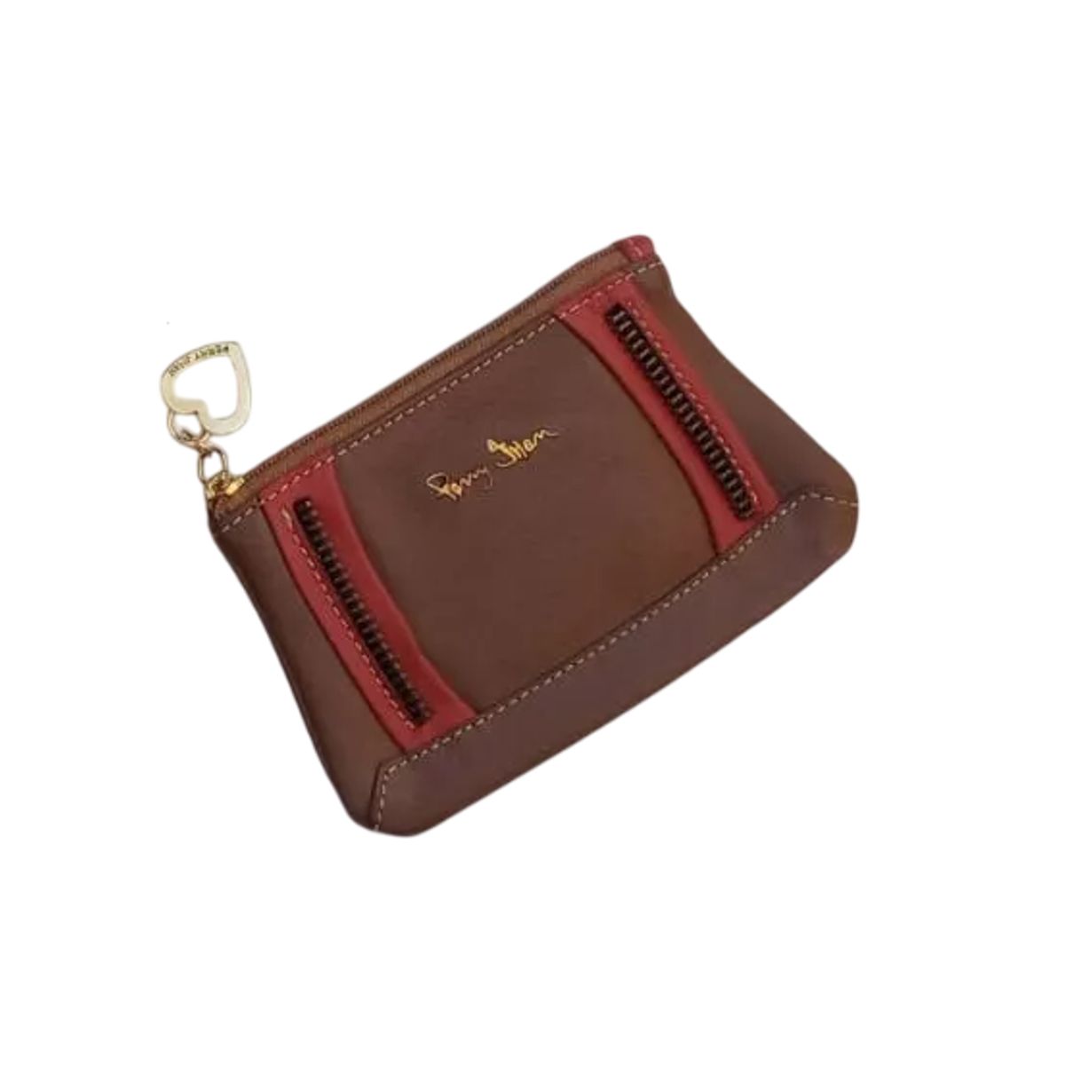 PERRY JHAN - Monedero de Cuero con detalles para Mujer