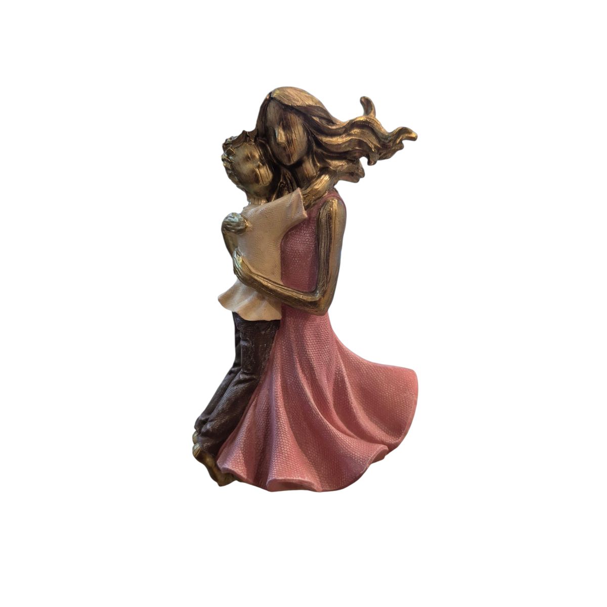 GENERICO - Escultura Decorativa Familia Abrazo Amoroso - Regalo Ideal para el Día de la Madre