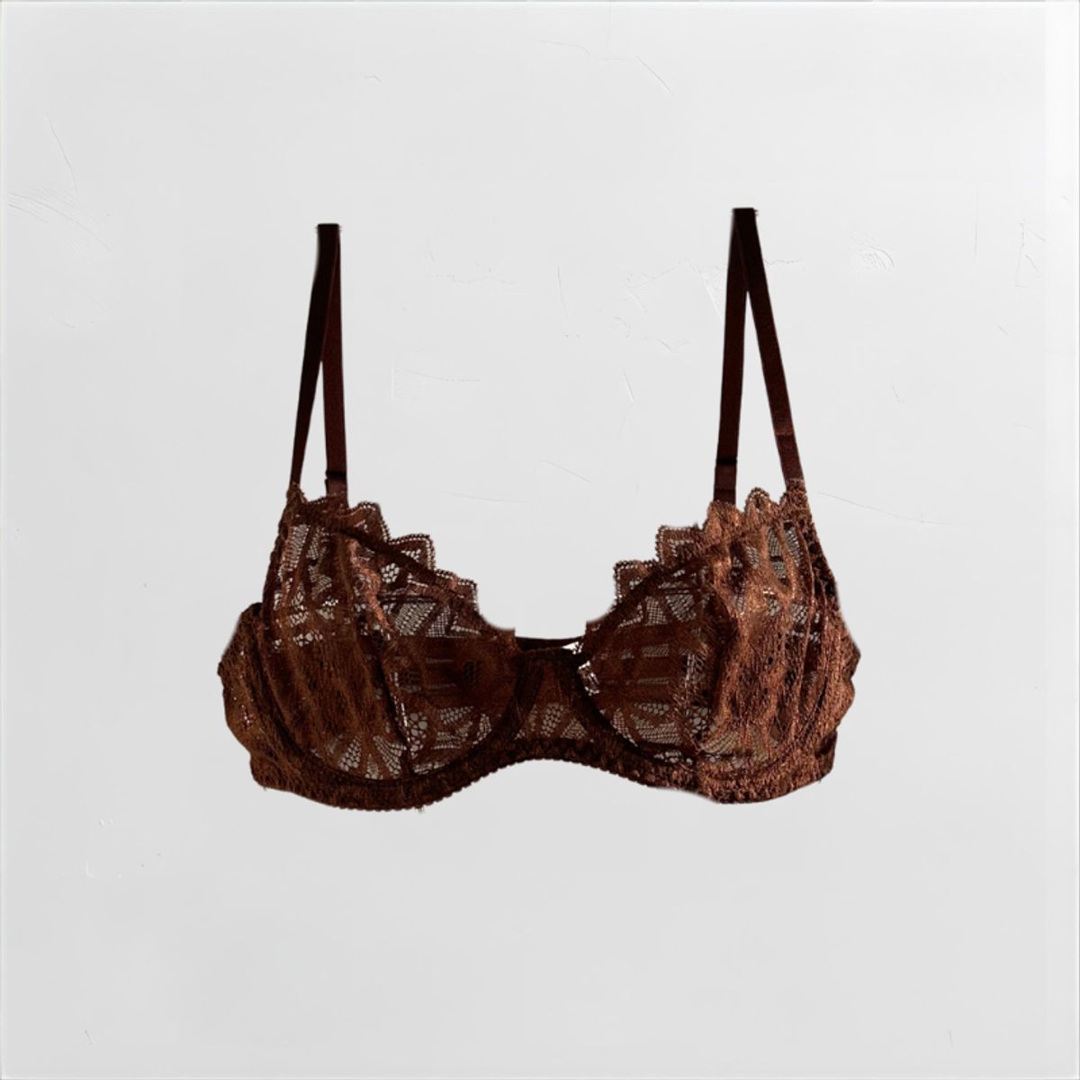 XIRAMA - Brasier Sostén Encaje Neena Marrón