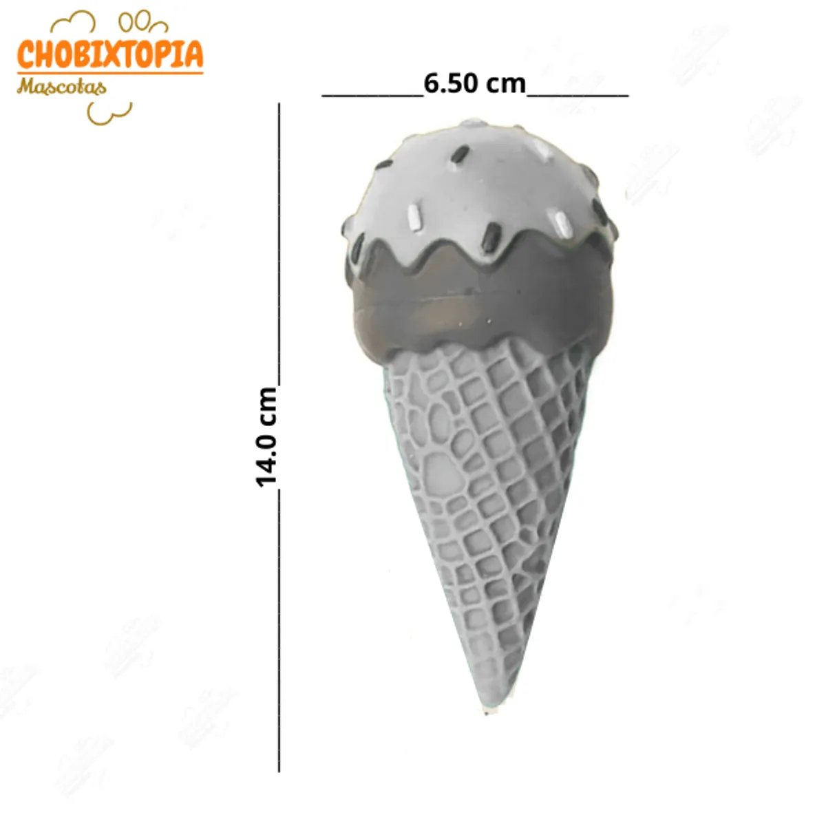 GENERICO - JUGUETE HELADO CHIRRIANTE MASTICABLE MASCOTA-PERRO FRESA LIMON