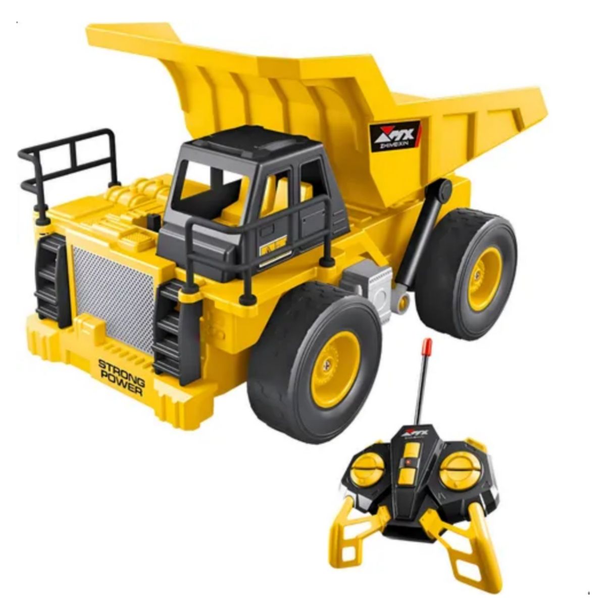 GENERICO - Camión volquete a control remoto recargable luz y sonido