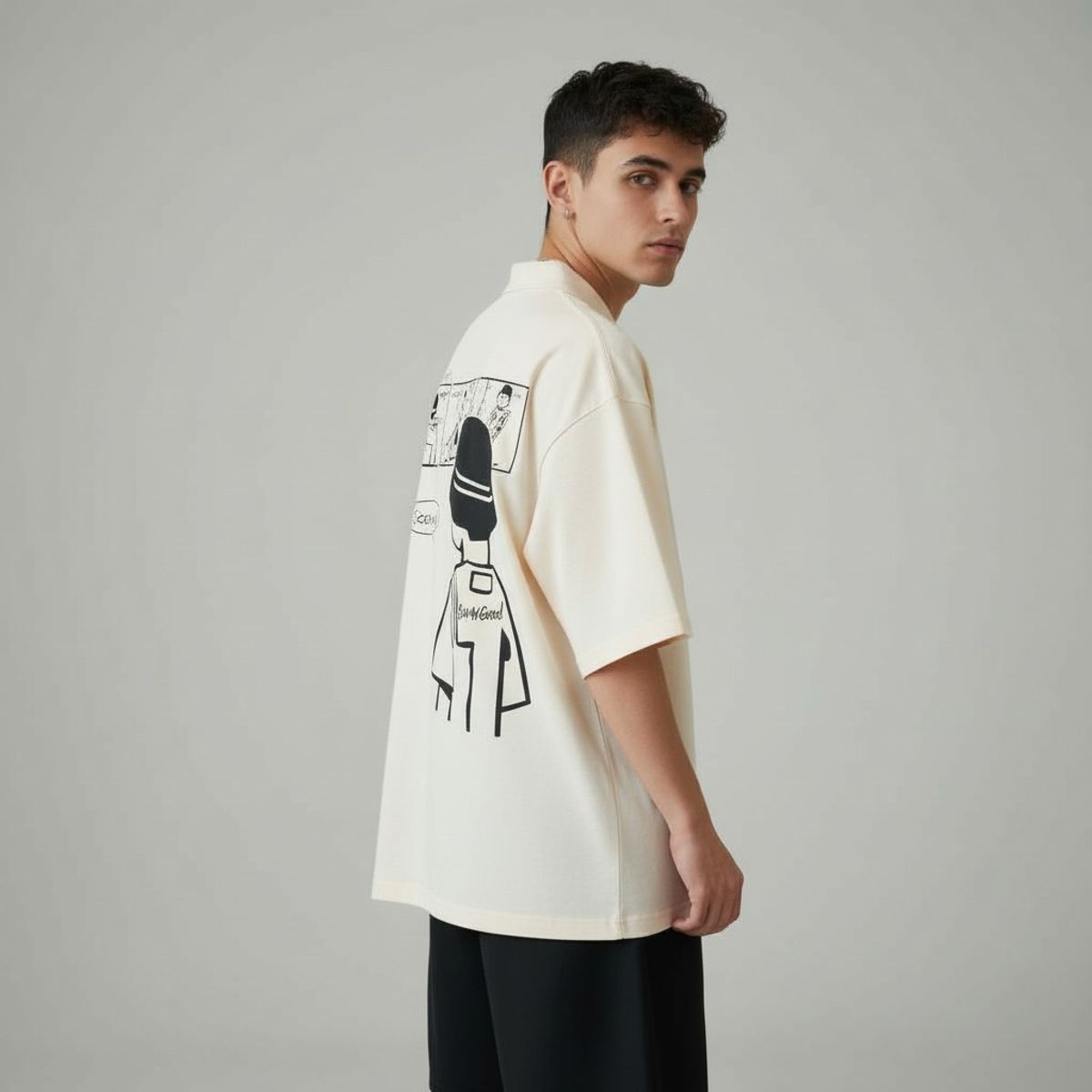 GENERICO - Polo Oversize Estampado Streetwear