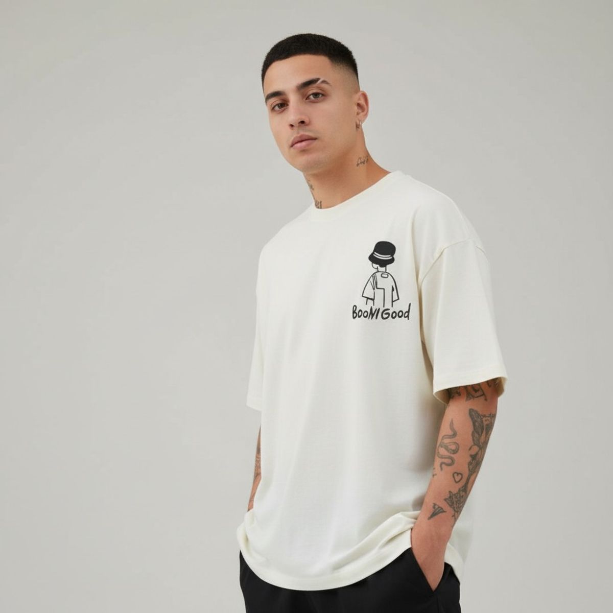 GENERICO - Polo Oversize Estampado Streetwear