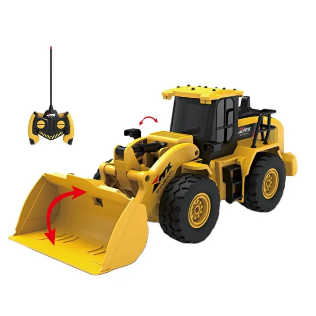 GENERICO - Cargador frontal a control remoto recargable luz y sonido